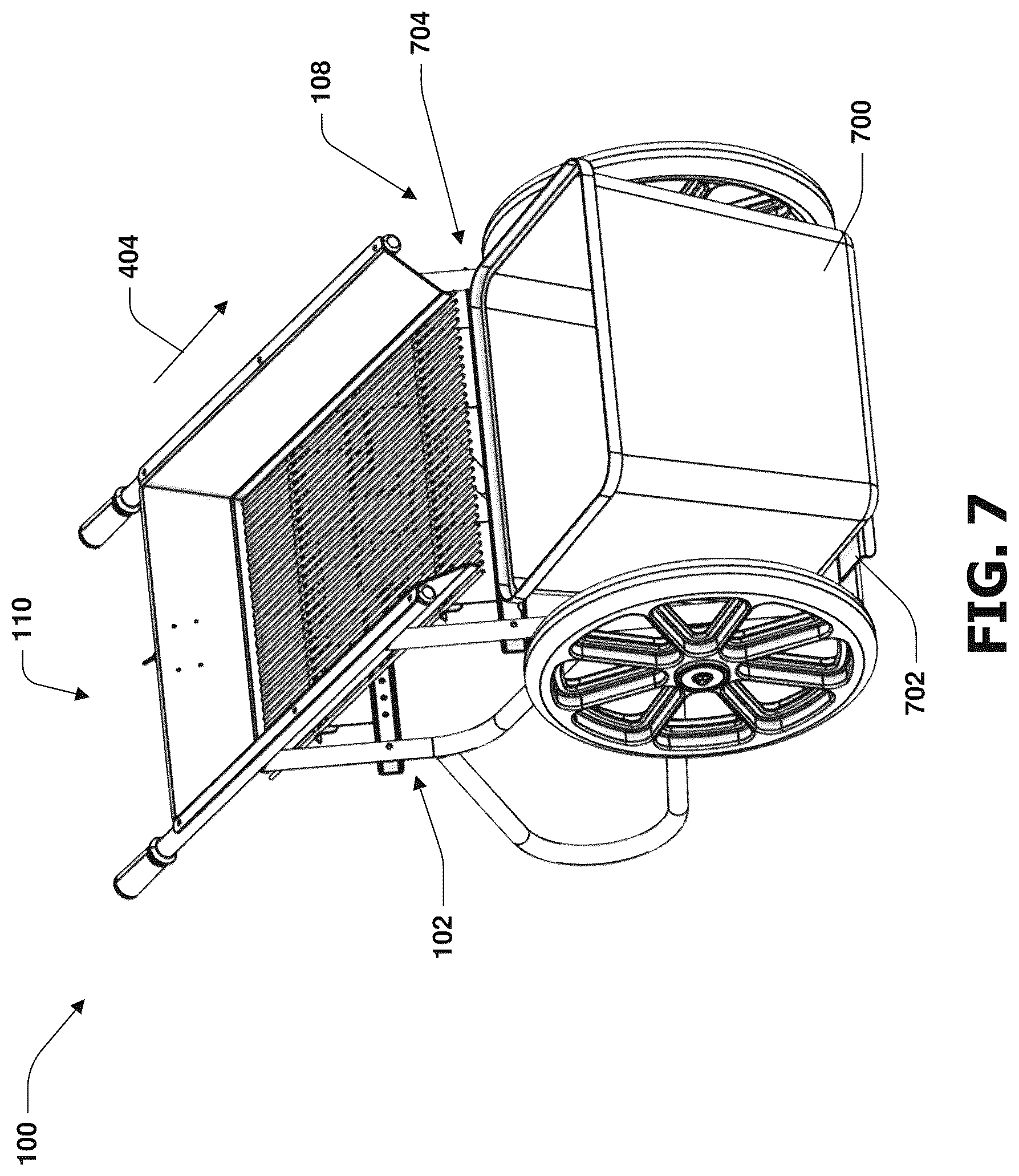 Patent US12616162 Figure 7 – Bedding material separator