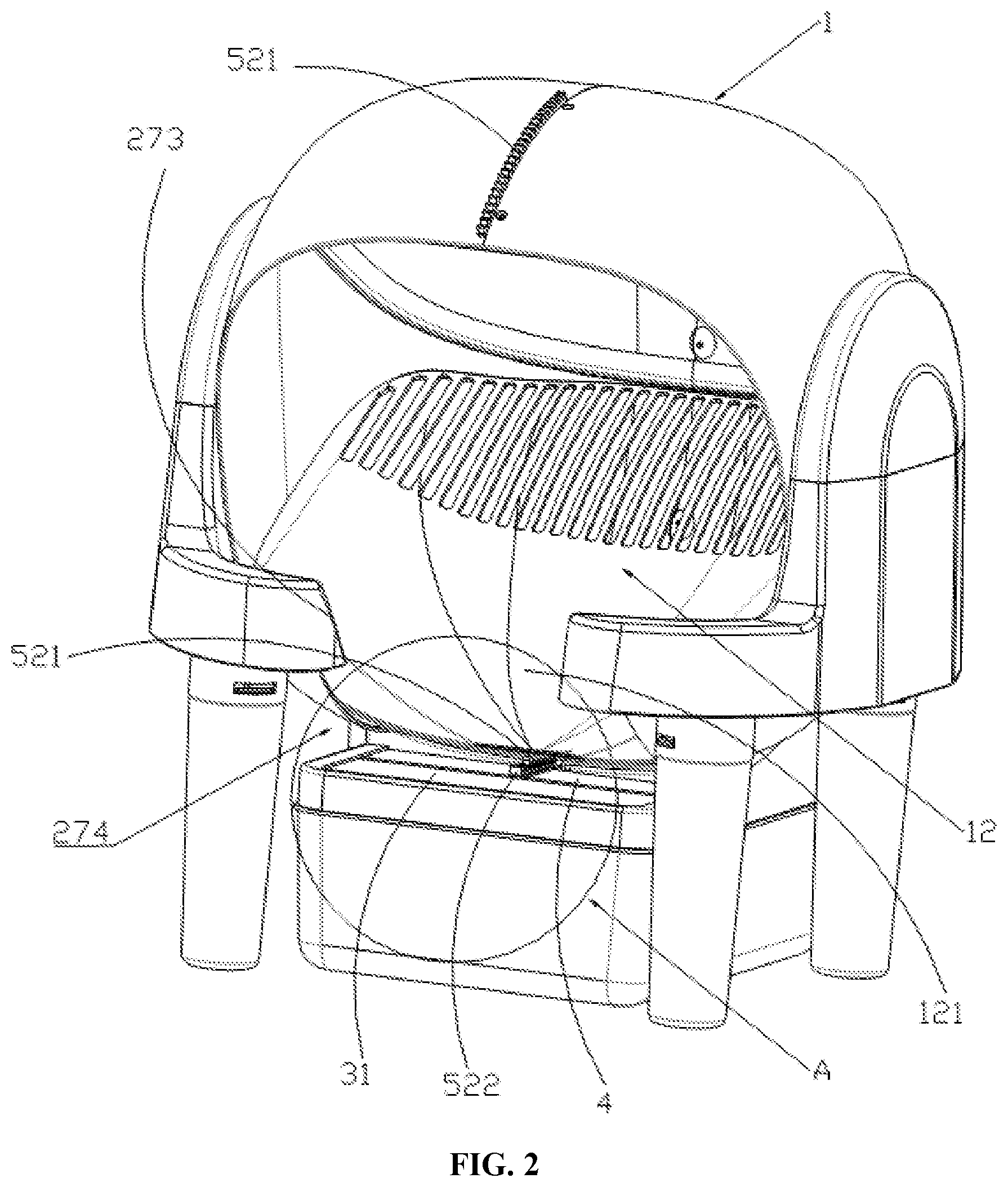 Patent US12616163 Figure 2 – Pet toilet