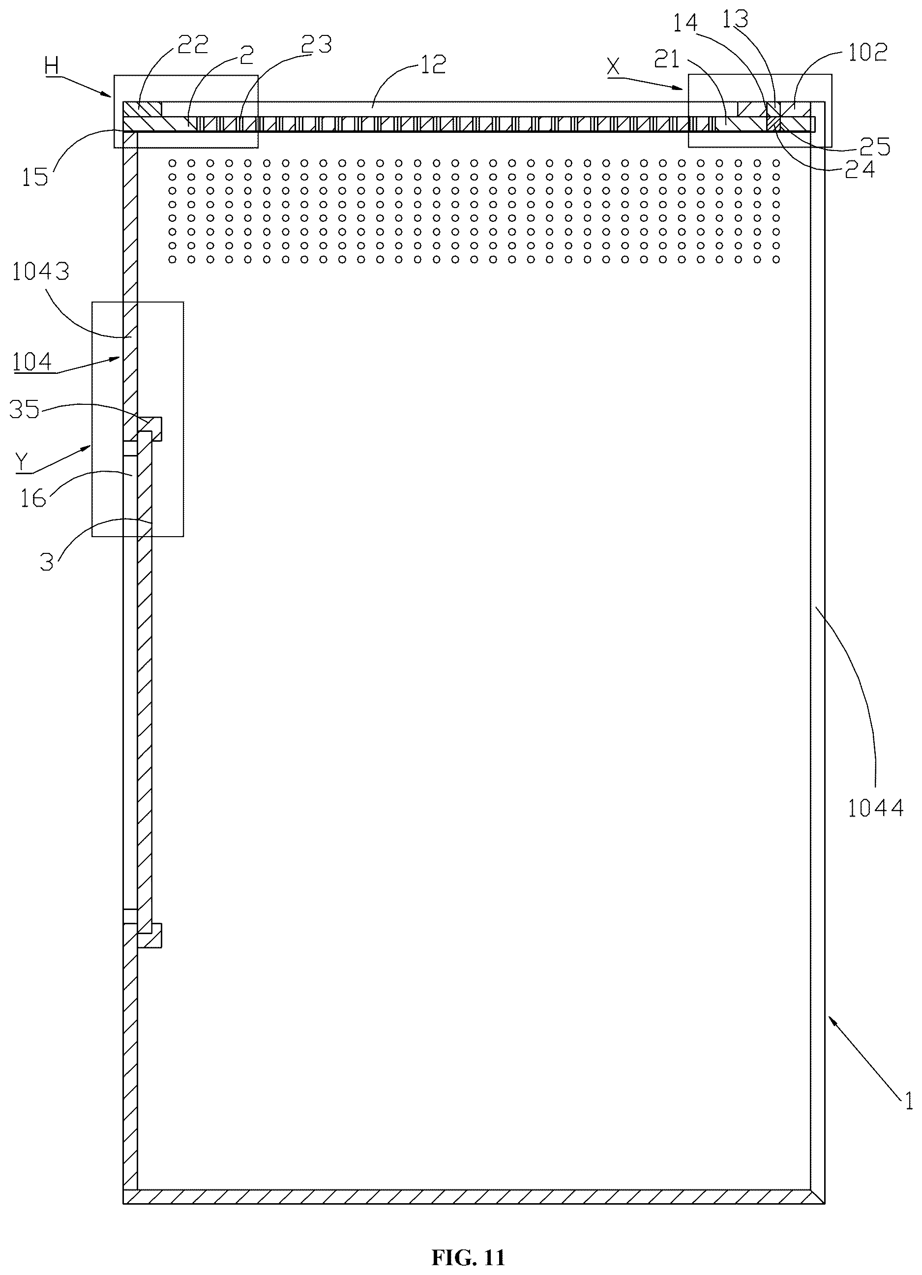 Patent US12616165 Figure 11 – Pet housing crate