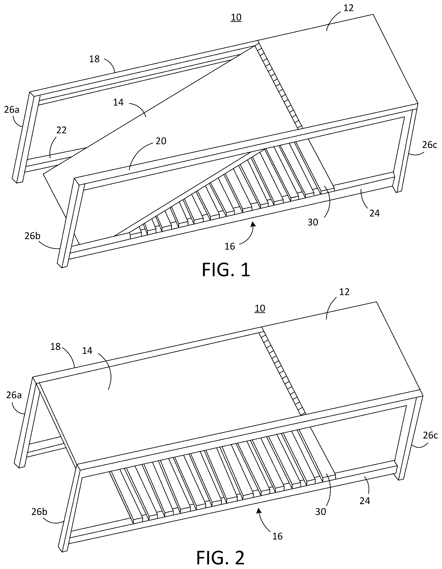 Patent US12616167 — Furniture bench with a pet ramp — Figure 1