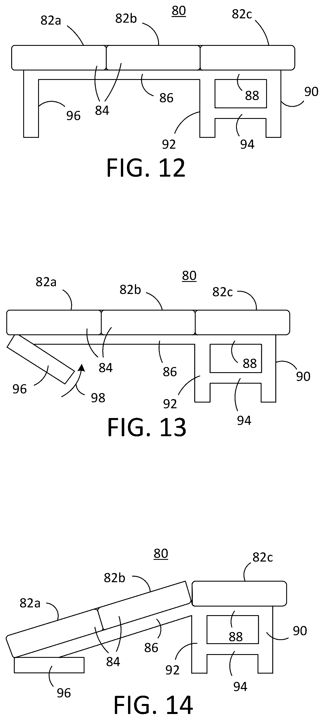 Patent US12616167 Figure 6 – Furniture bench with a pet ramp