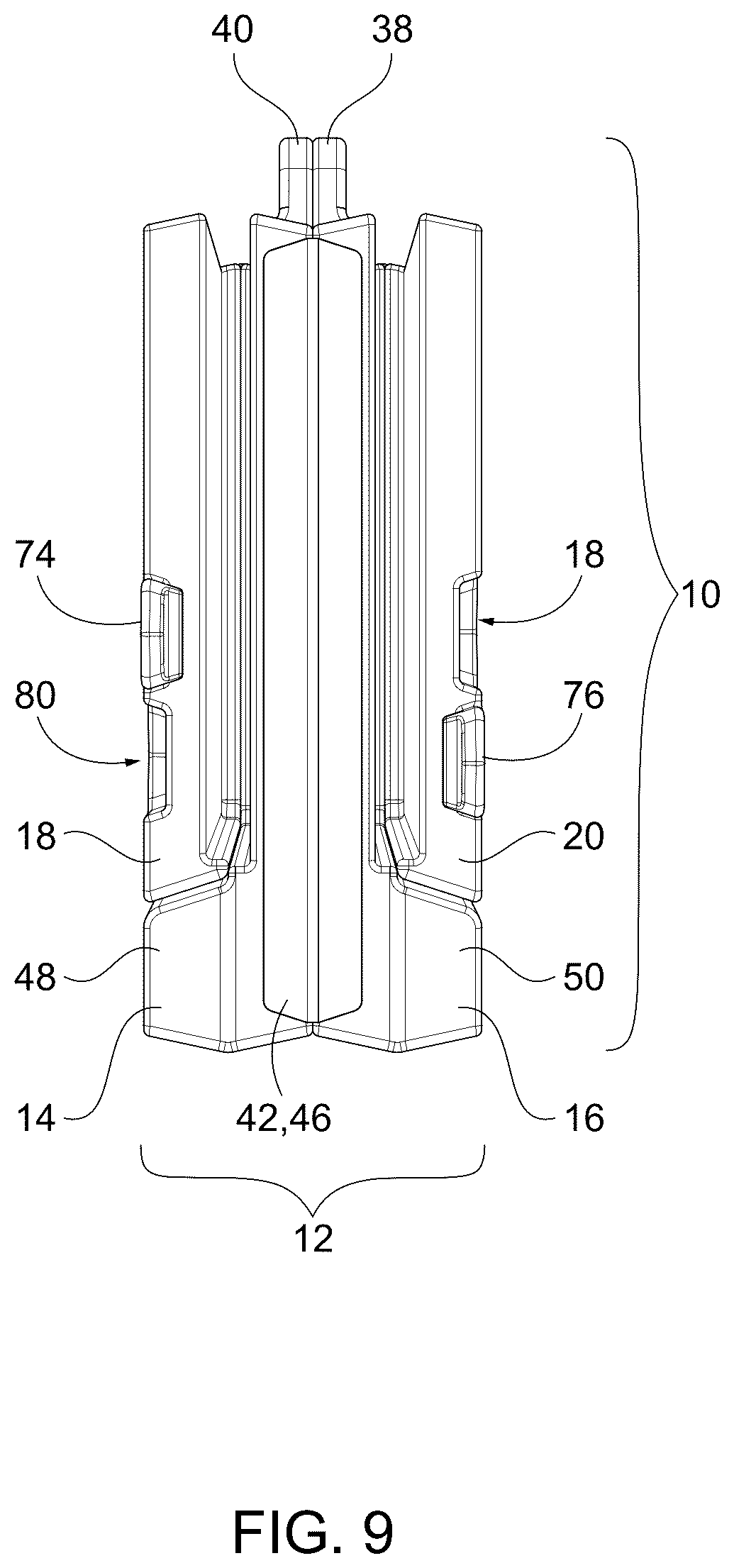 Patent US12616168 Figure 9 – Modular and interlocking foldable portable dog bed