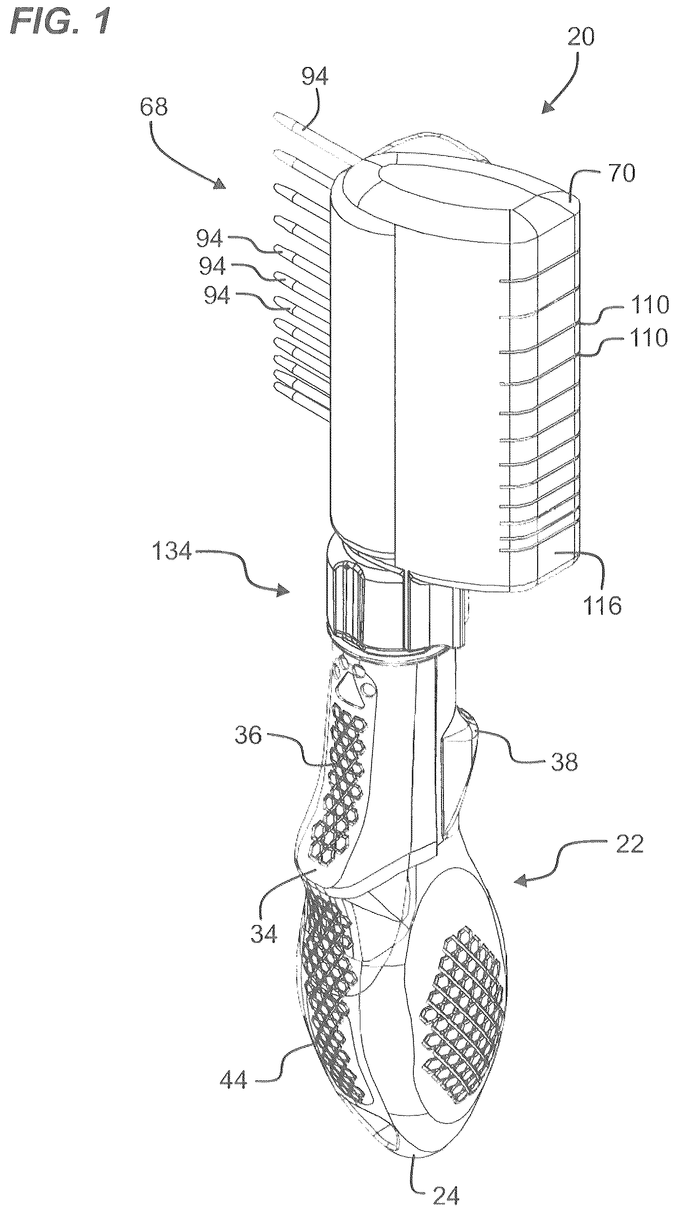 Patent US12616171 Figure 1 – Animal grooming tool and methods