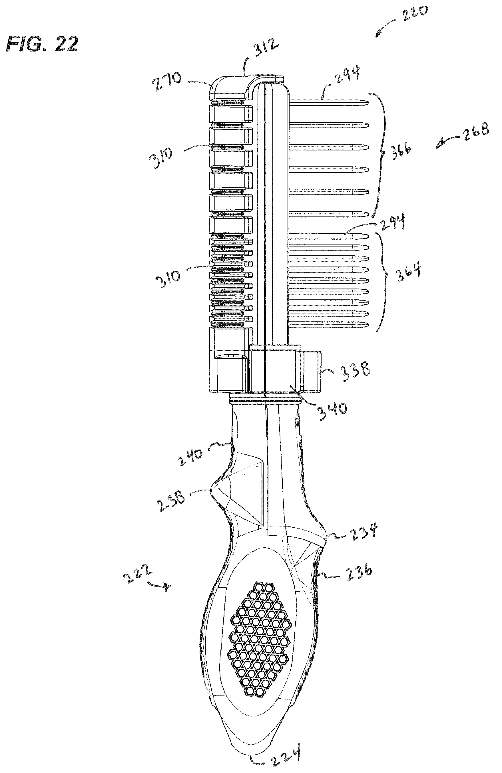 Patent US12616171 Figure 19 – Animal grooming tool and methods