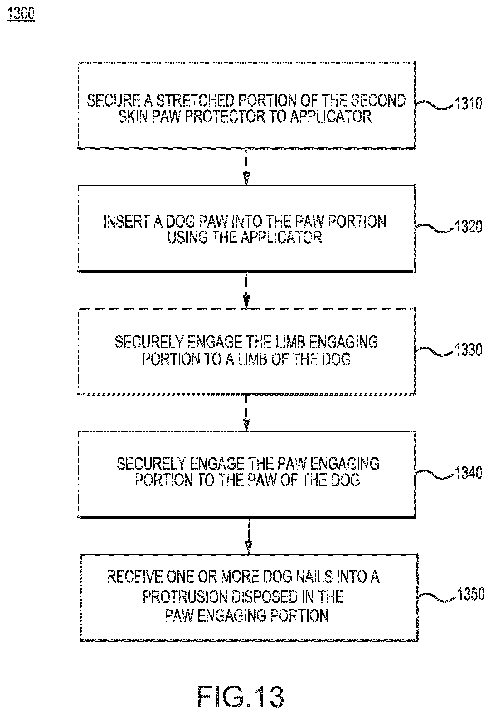Patent US12616172 Figure 18 – Second skin paw protectors