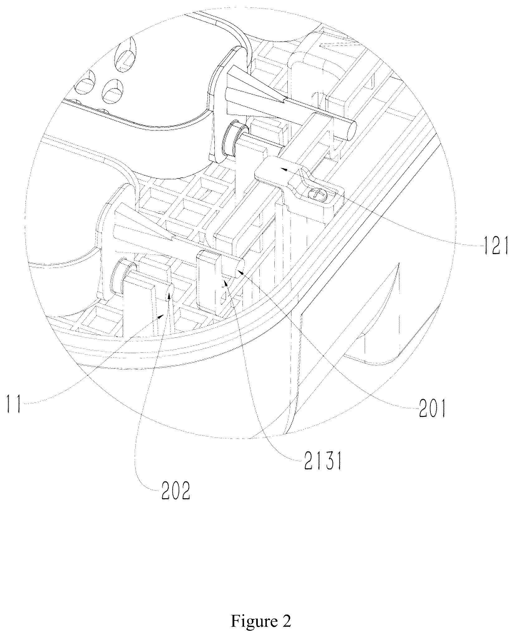 Patent US12616174 Figure 2 – Automatic egg turning device for incubator