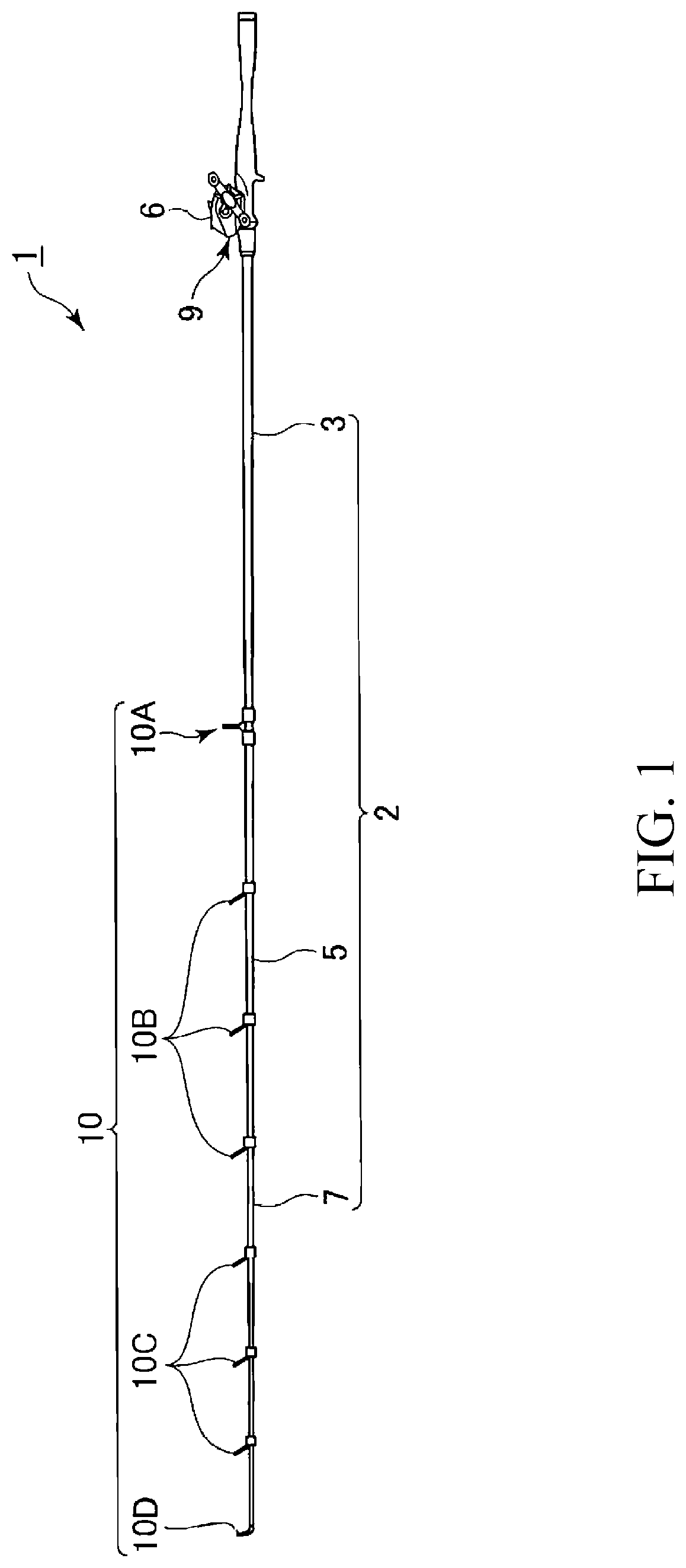 Patent US12616180 — Fishing rod handle member and fishing rod — Figure 1