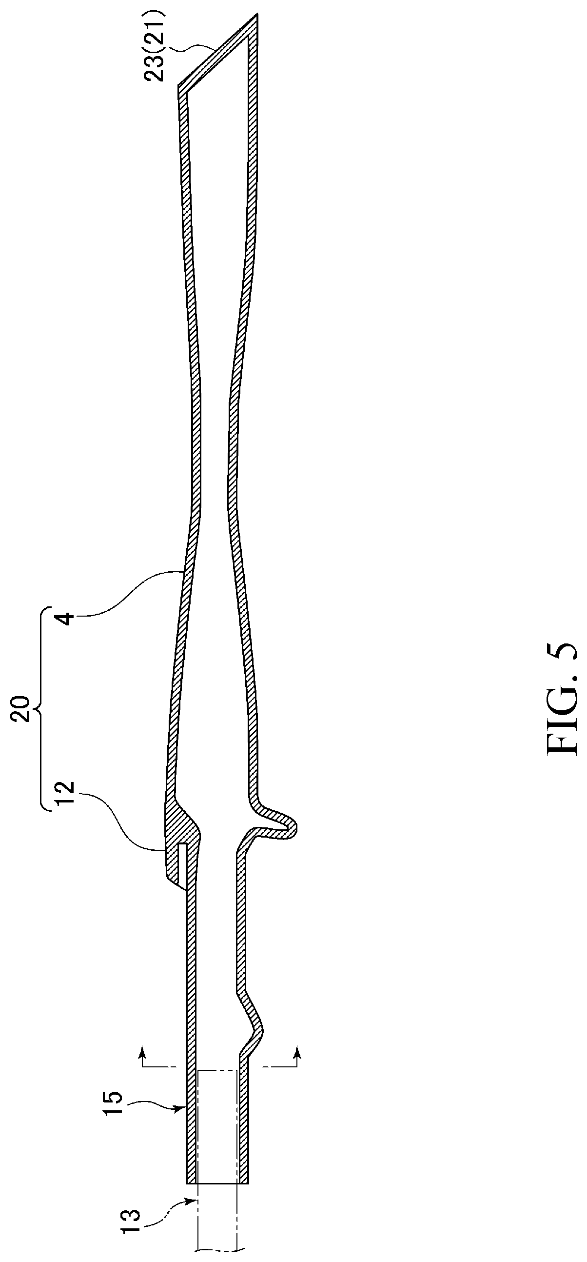 Patent US12616180 Figure 6 – Fishing rod handle member and fishing rod