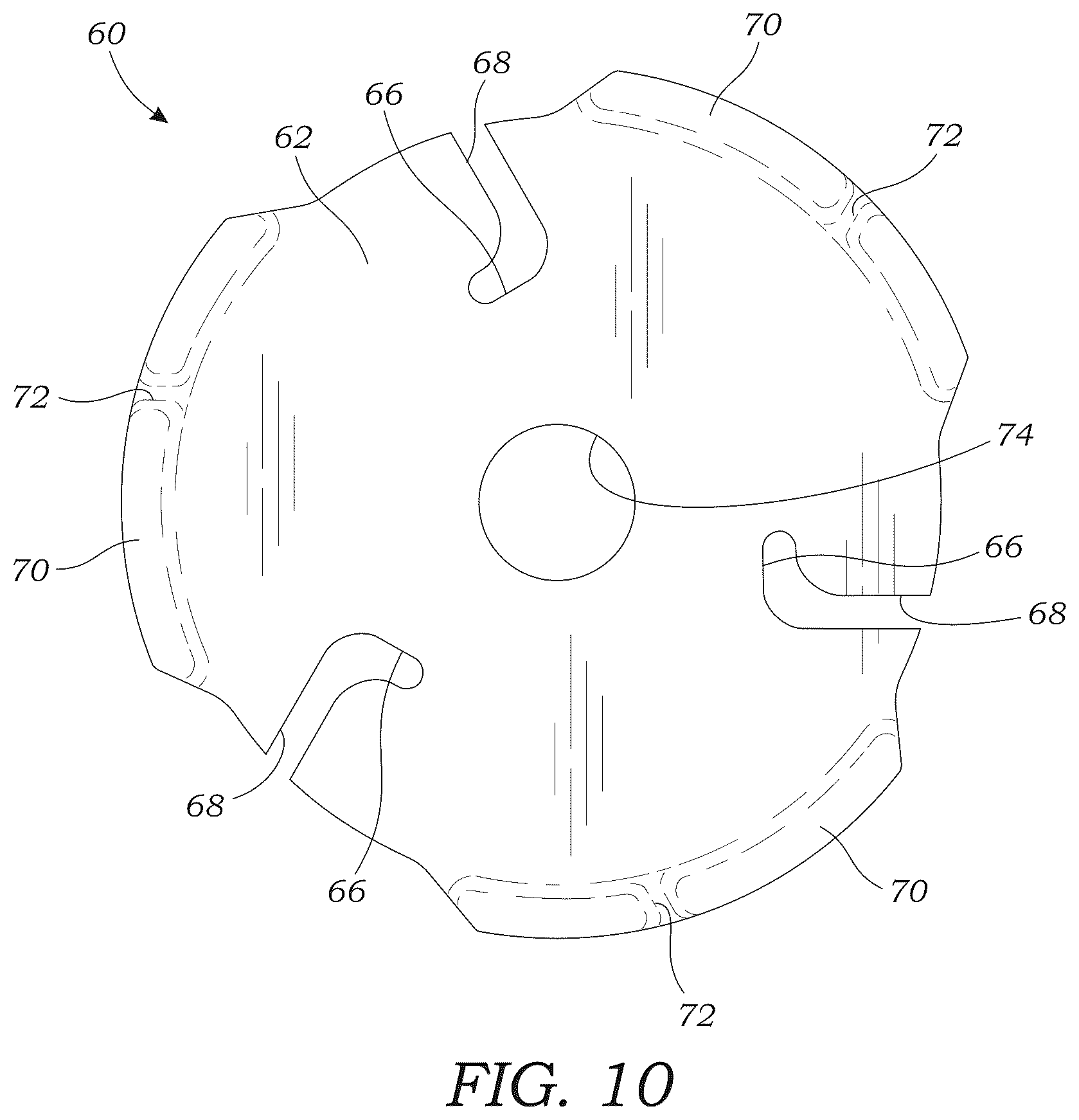 Patent US12616181 Figure 10 – Collapsible umbrella fishing rig apparatus and method of use