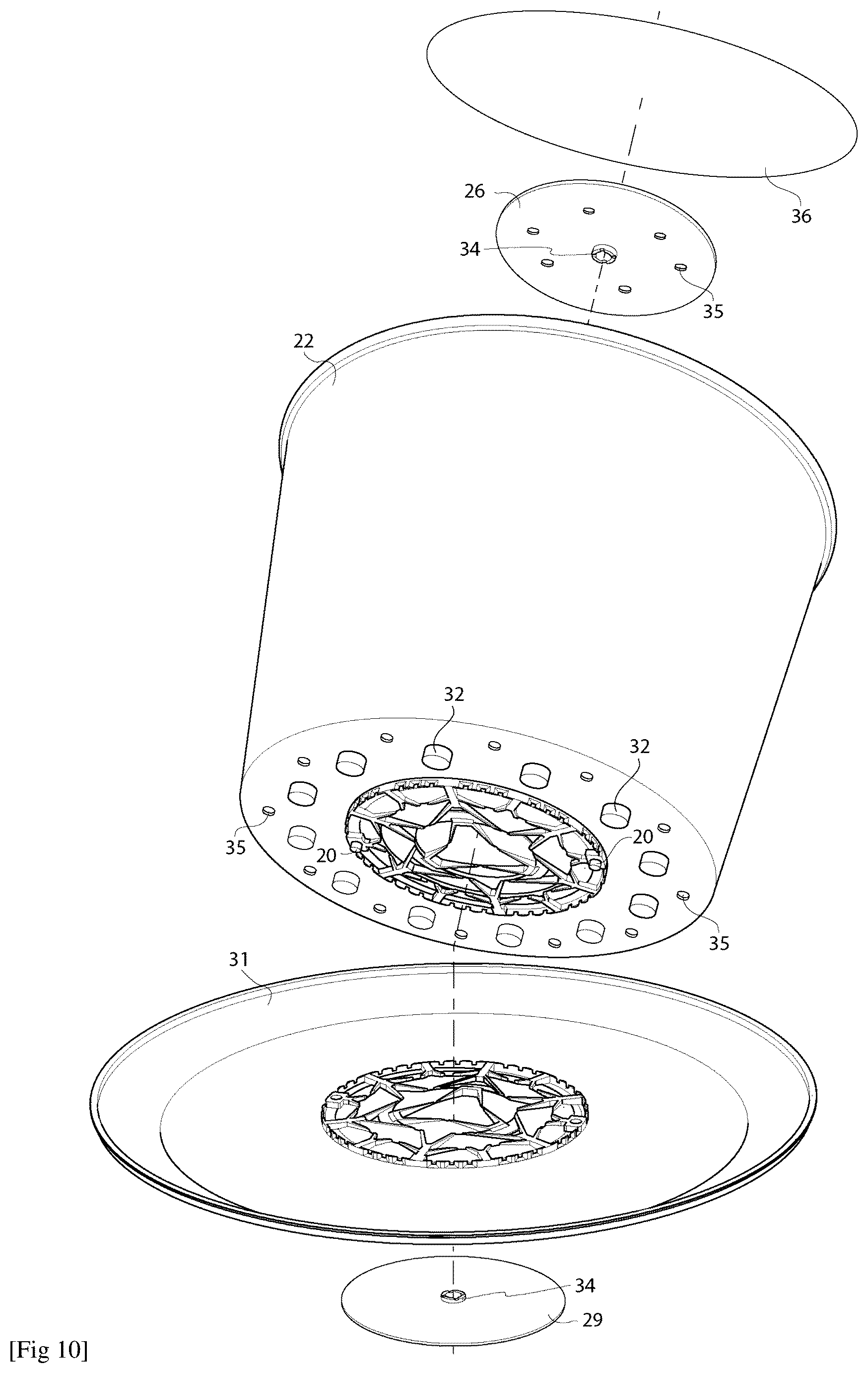 Patent US12616186 Figure 8 – Labyrinth for capturing and destroying mosquito larvae