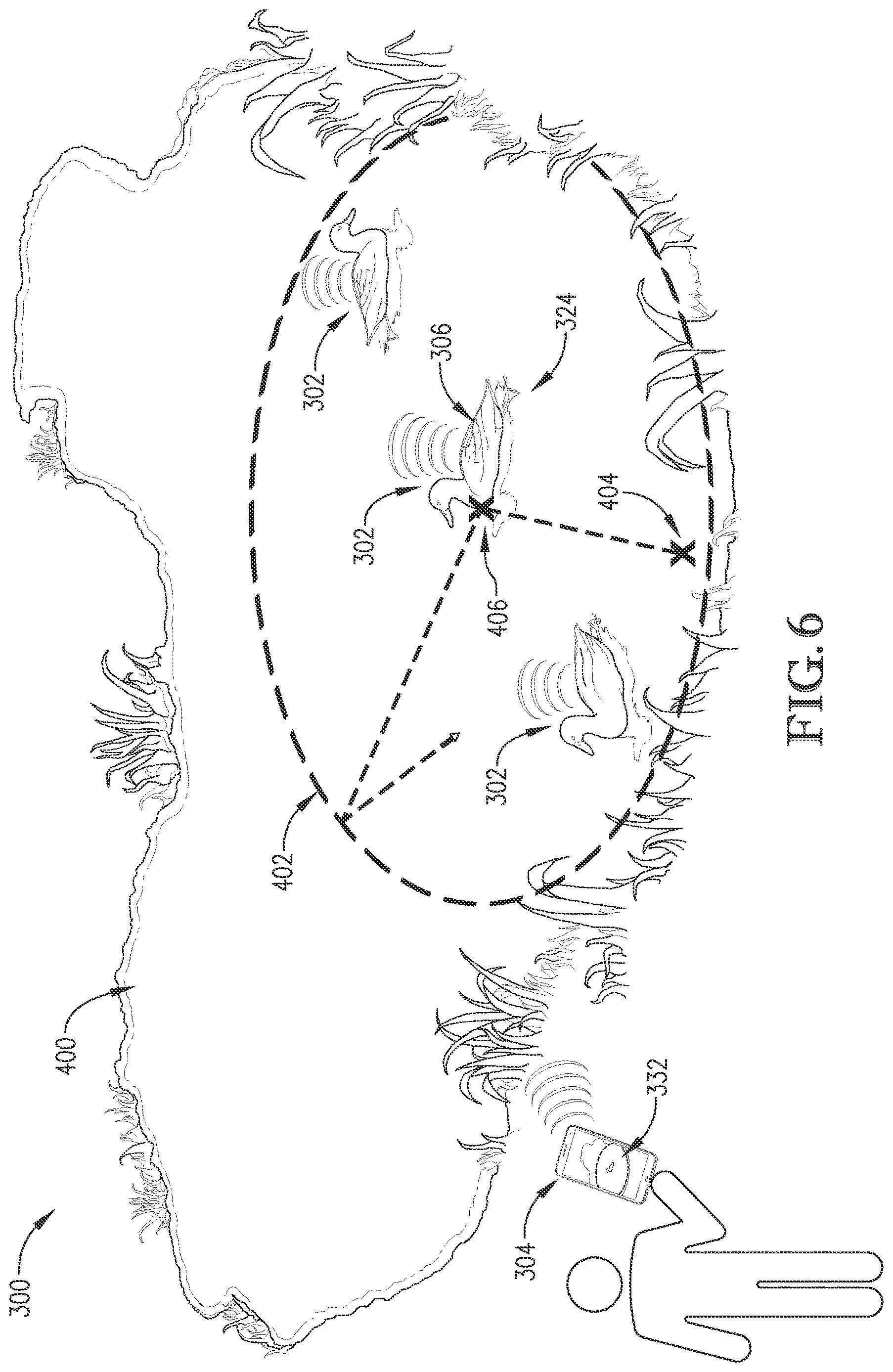 Patent US12616189 Figure 4 – Game decoy system