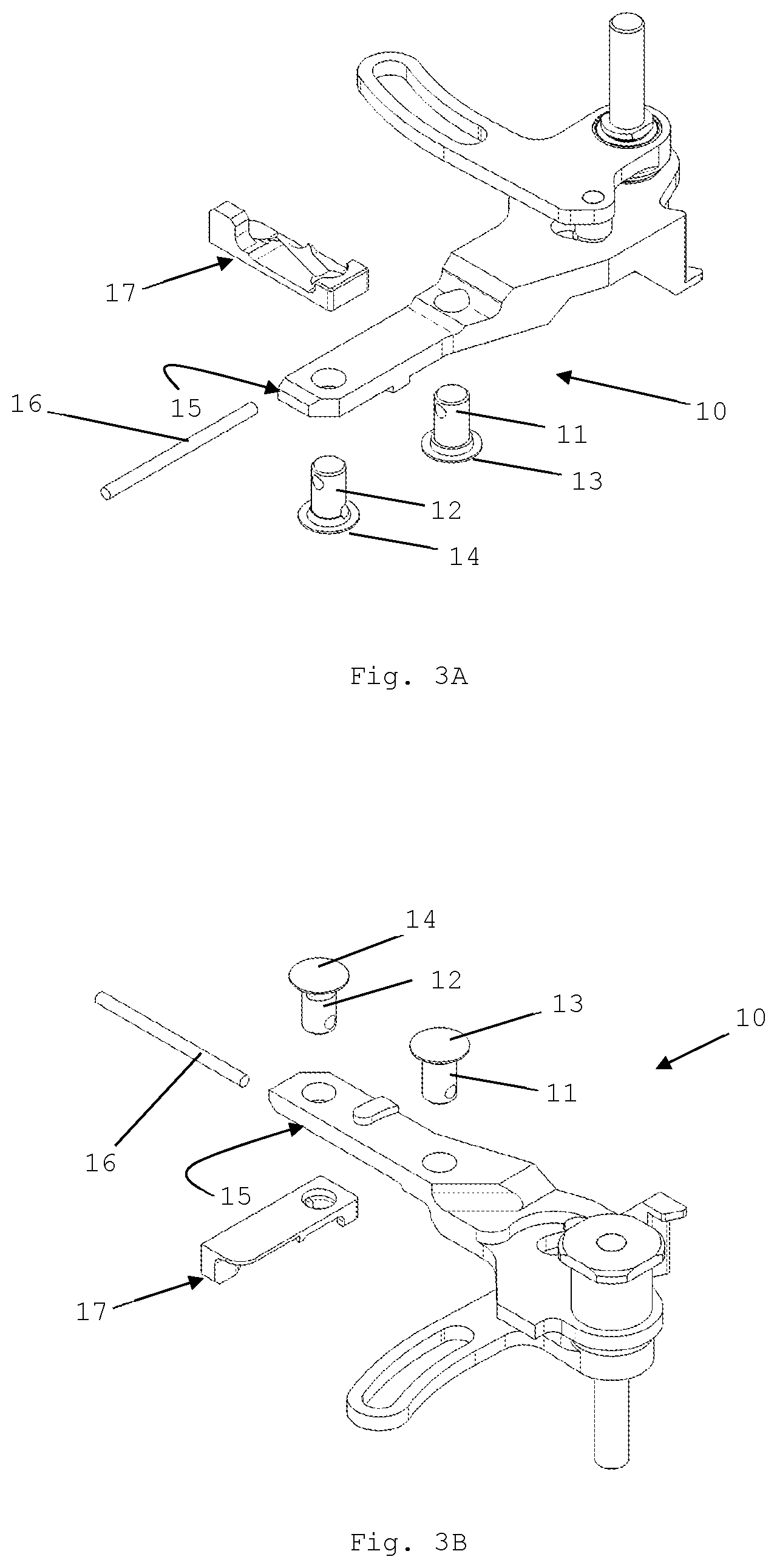 Patent US12616215 Figure 2 – Dismountable poultry processing knife and a mounting frame