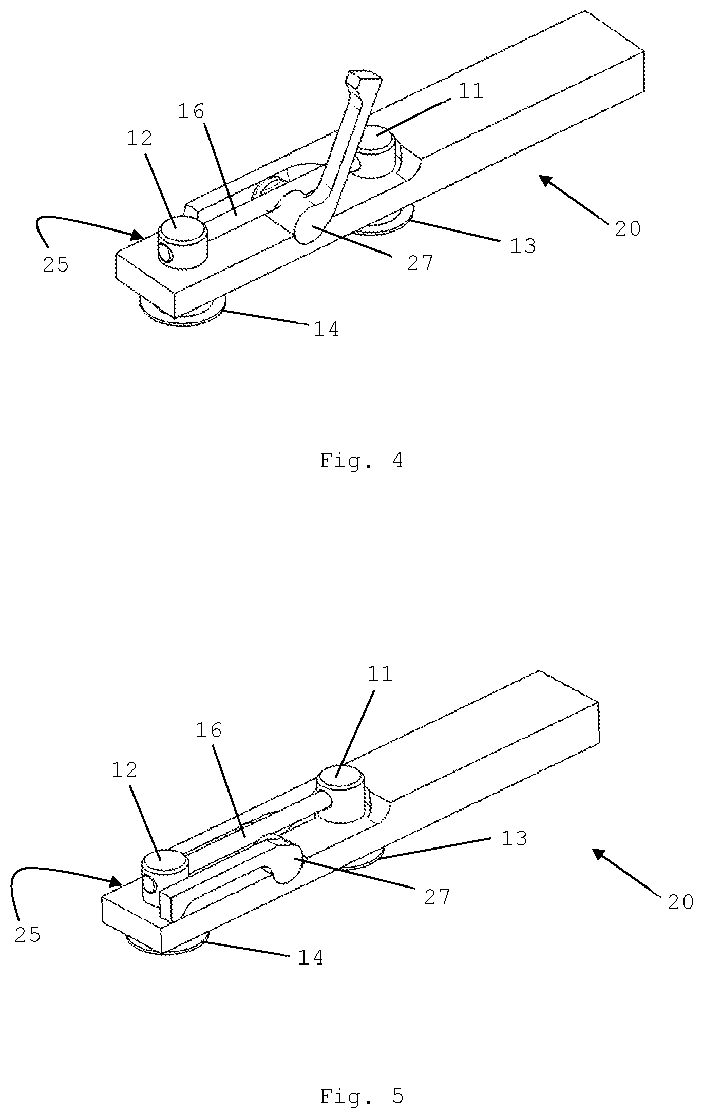 Patent US12616215 Figure 3 – Dismountable poultry processing knife and a mounting frame