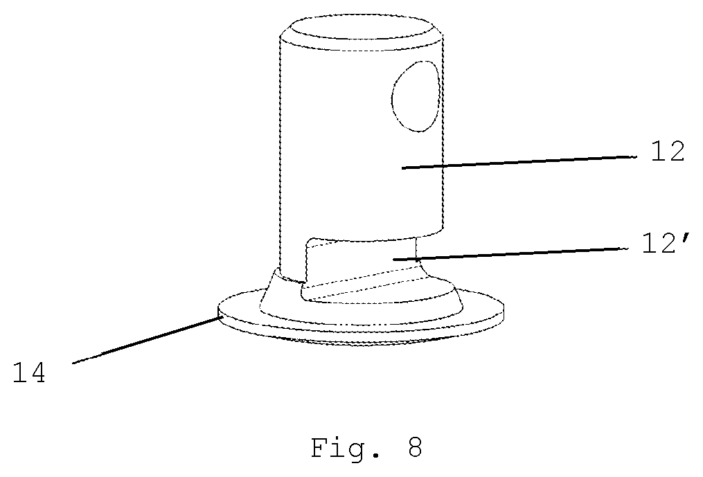 Patent US12616215 Figure 5 – Dismountable poultry processing knife and a mounting frame