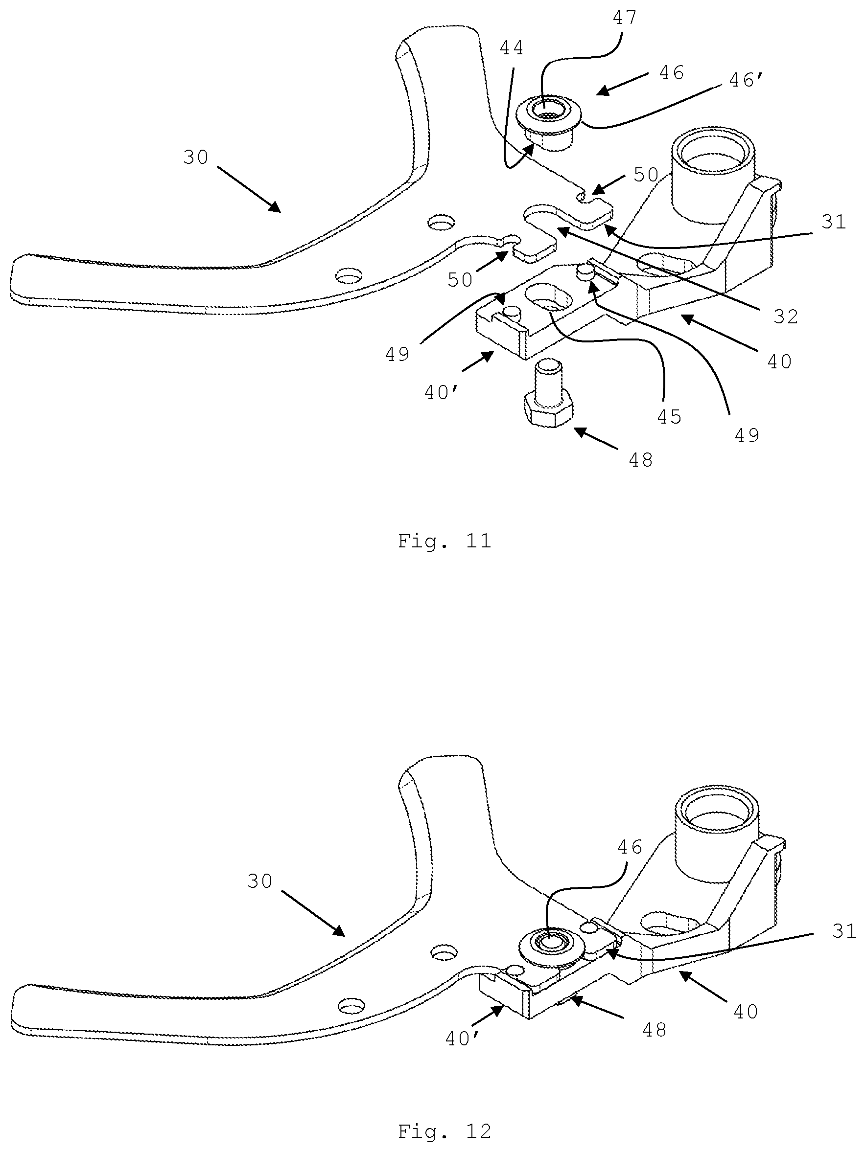 Patent US12616215 Figure 7 – Dismountable poultry processing knife and a mounting frame
