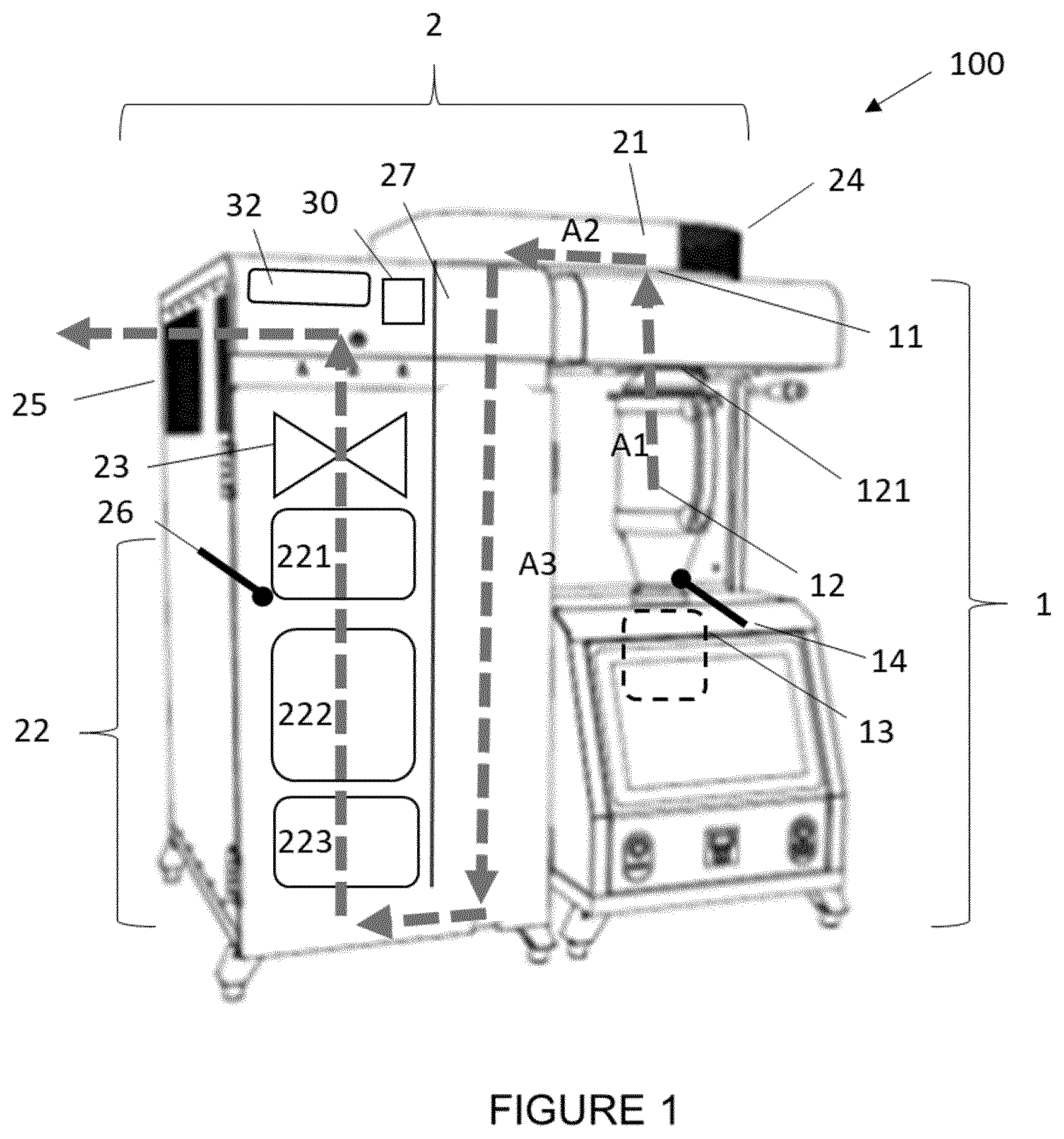 Patent US12616234 — Method for drying a smoke filter unit — Figure 1