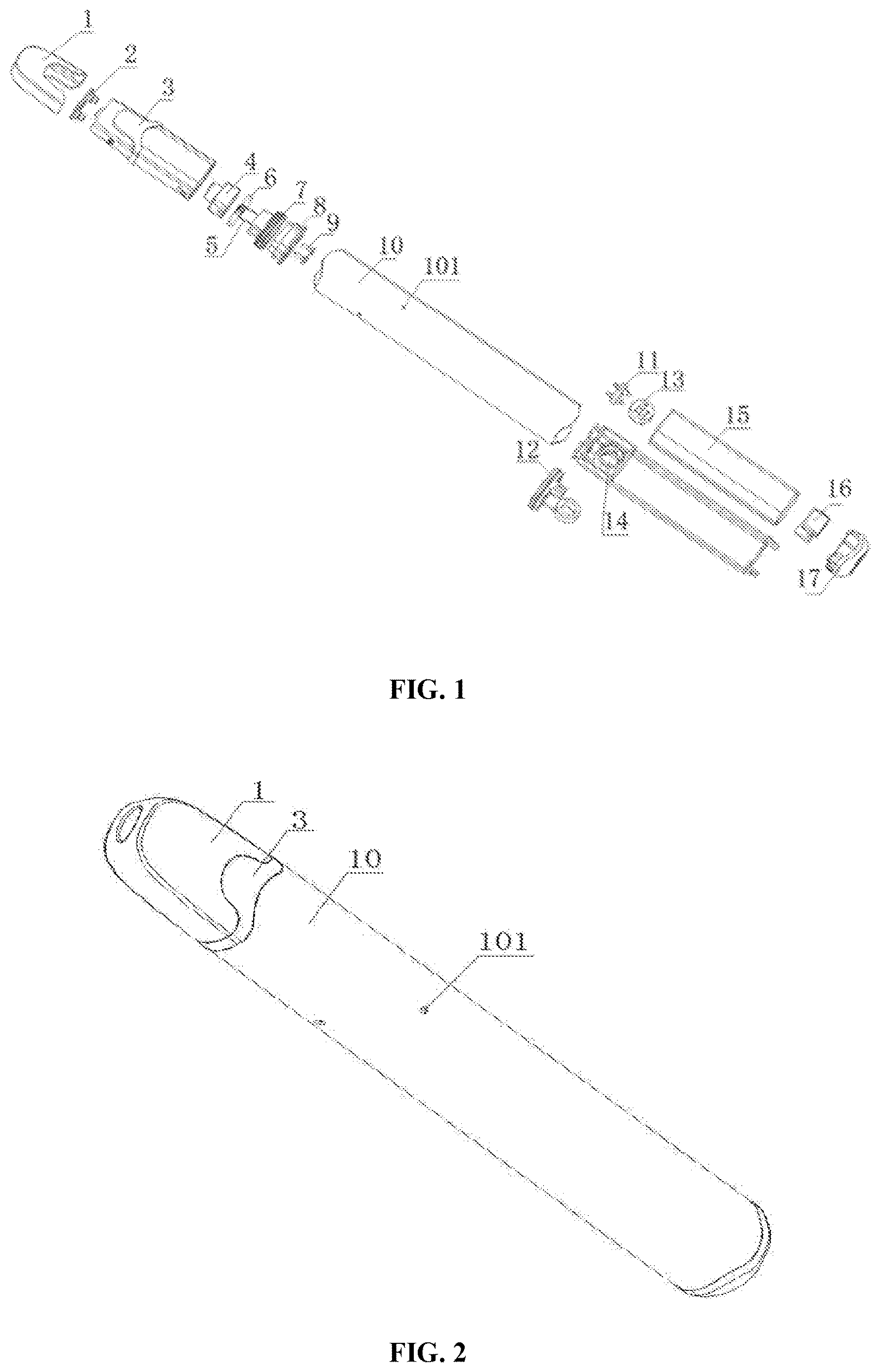 Patent US12616247 Figure 1 – Aerosol generating device and atomizer with improved airflow and leakage prevention