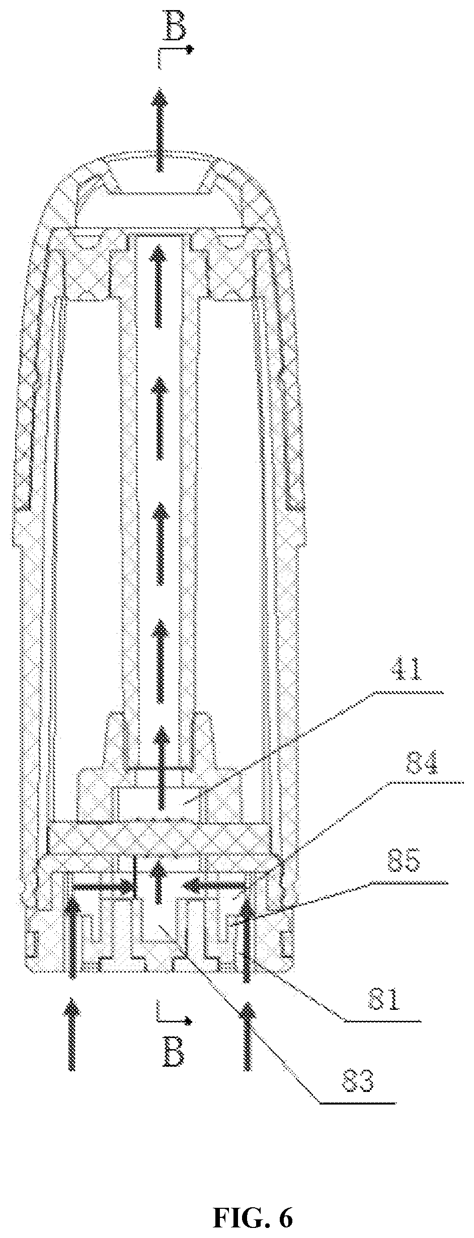 Patent US12616247 Figure 5 – Aerosol generating device and atomizer with improved airflow and leakage prevention