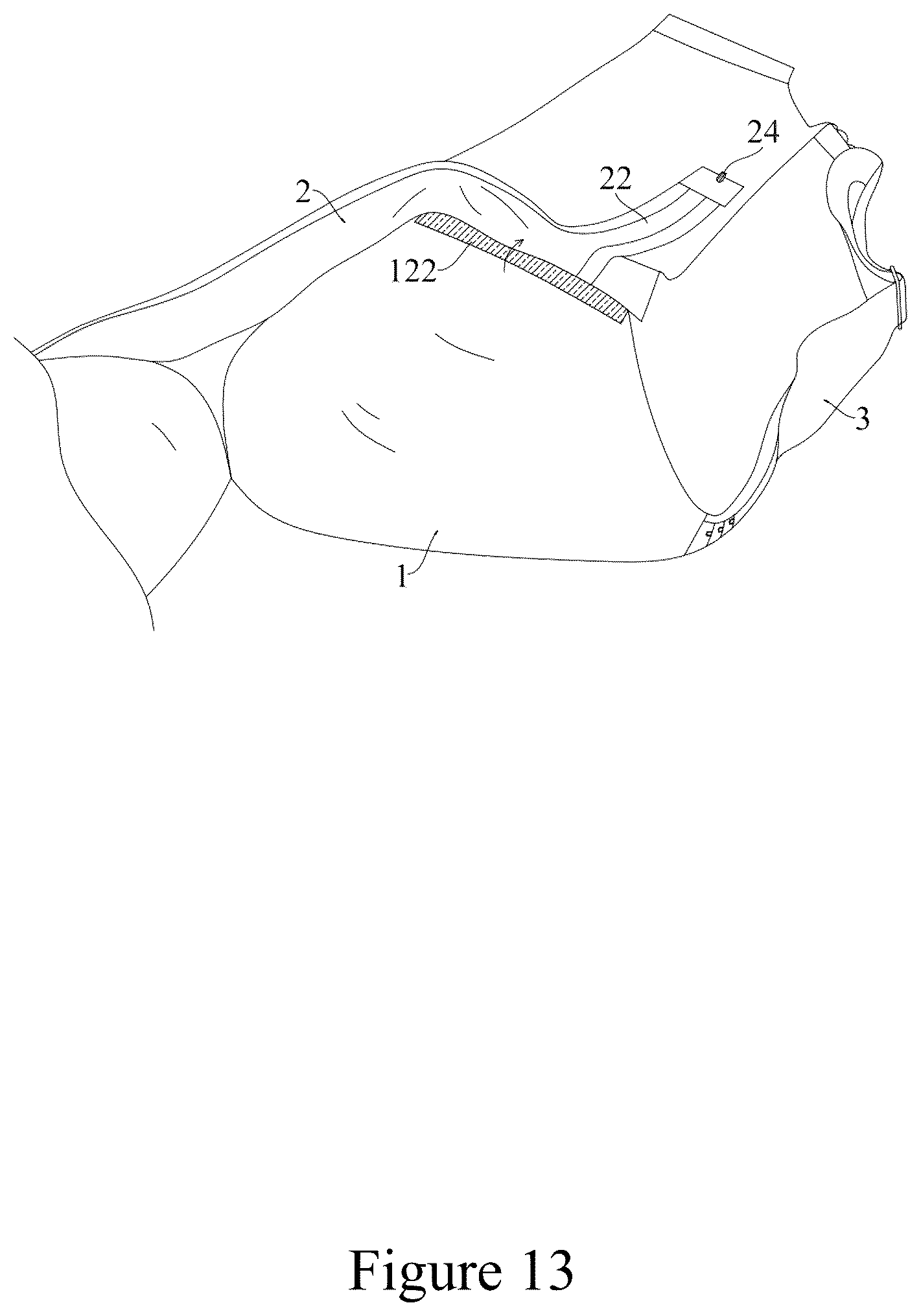 Patent US12616254 Figure 13 – Convenient adjustable shaper bra