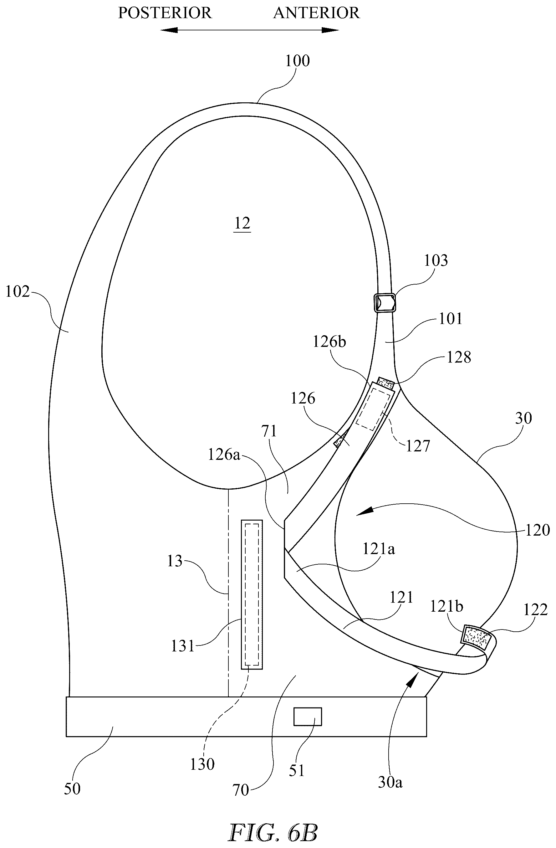 Patent US12616255 Figure 8 – Breast support garment