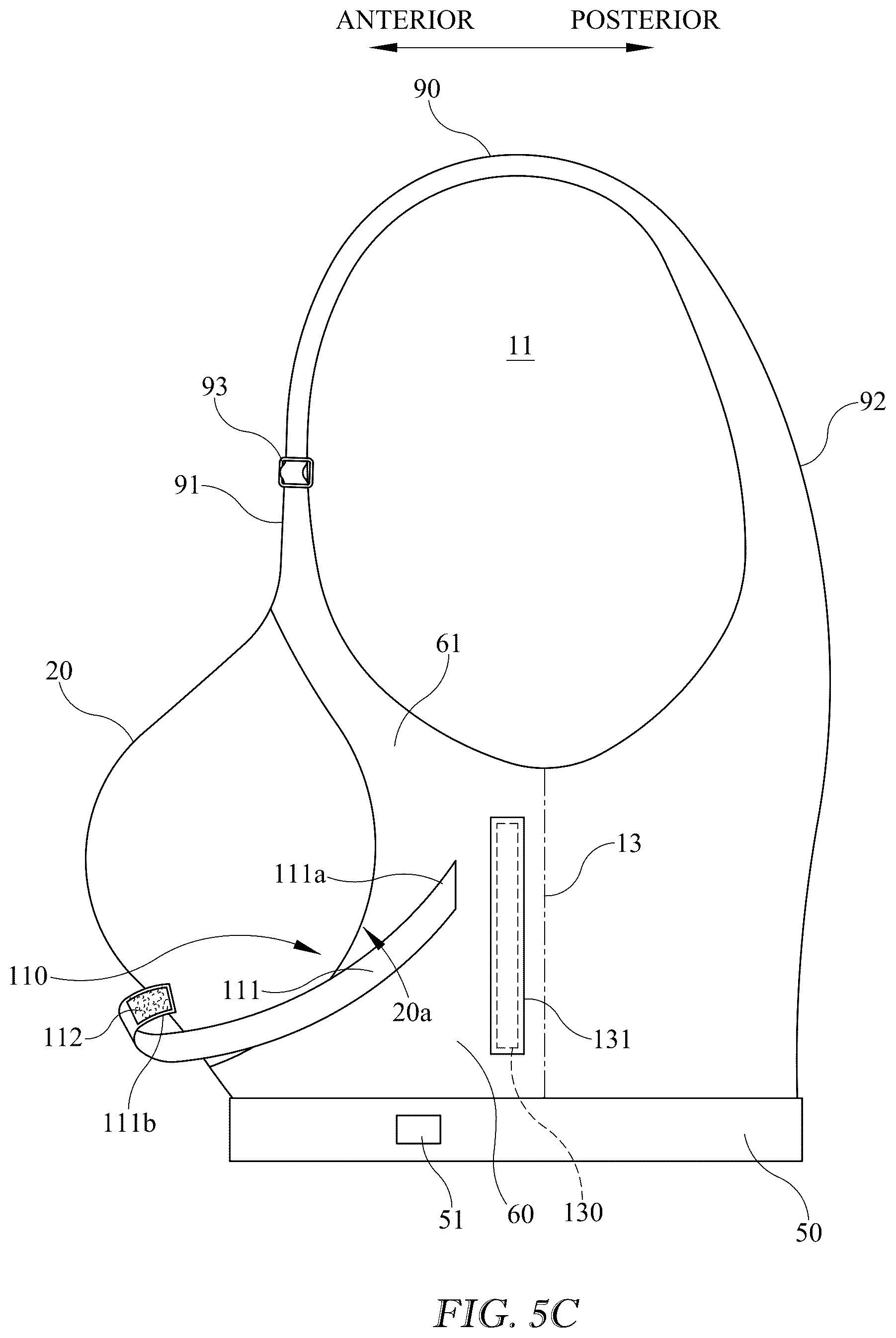 Patent US12616256 Figure 6 – Breast support garment