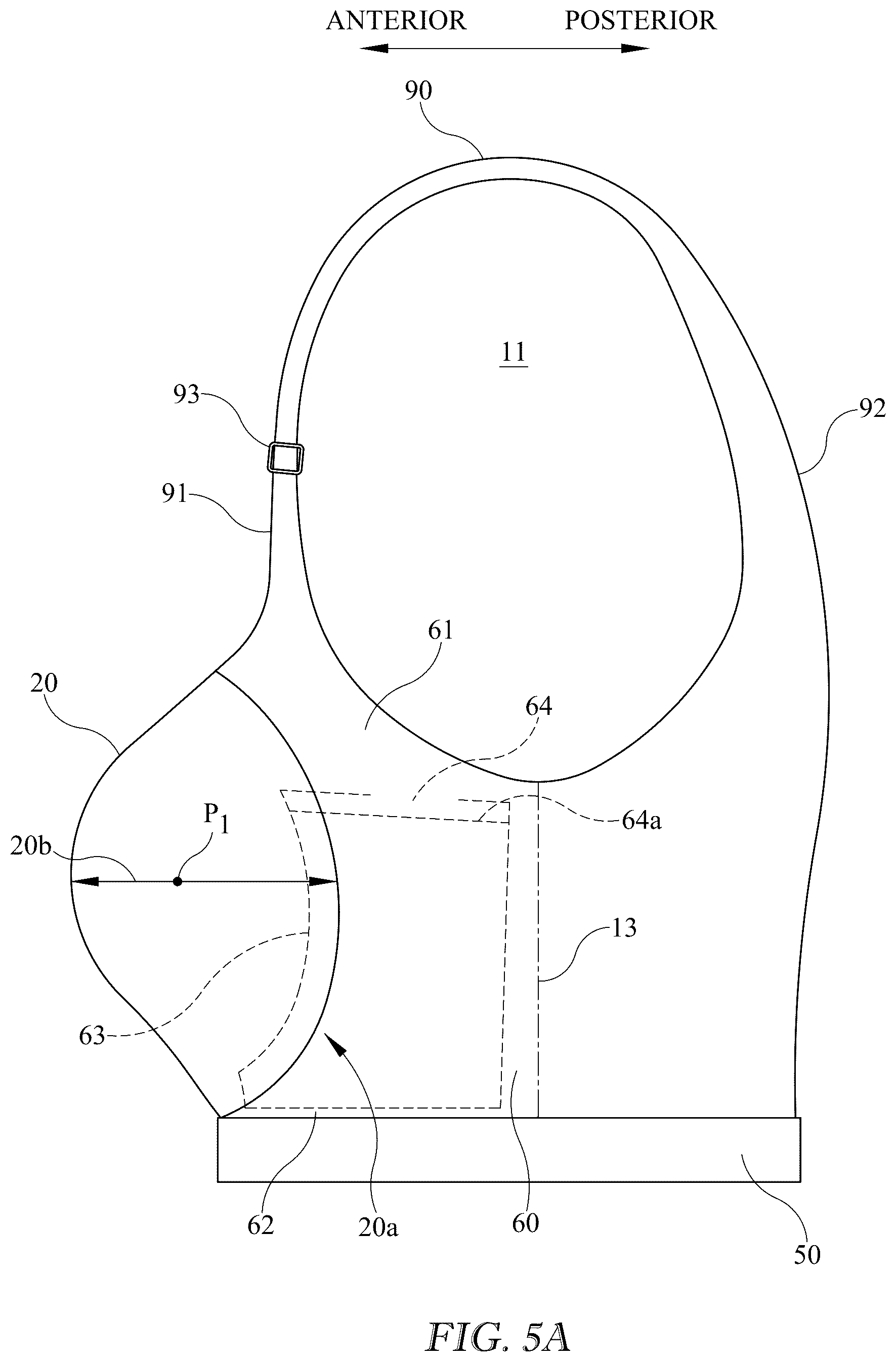 Patent US12616257 Figure 4 – Breast support garment