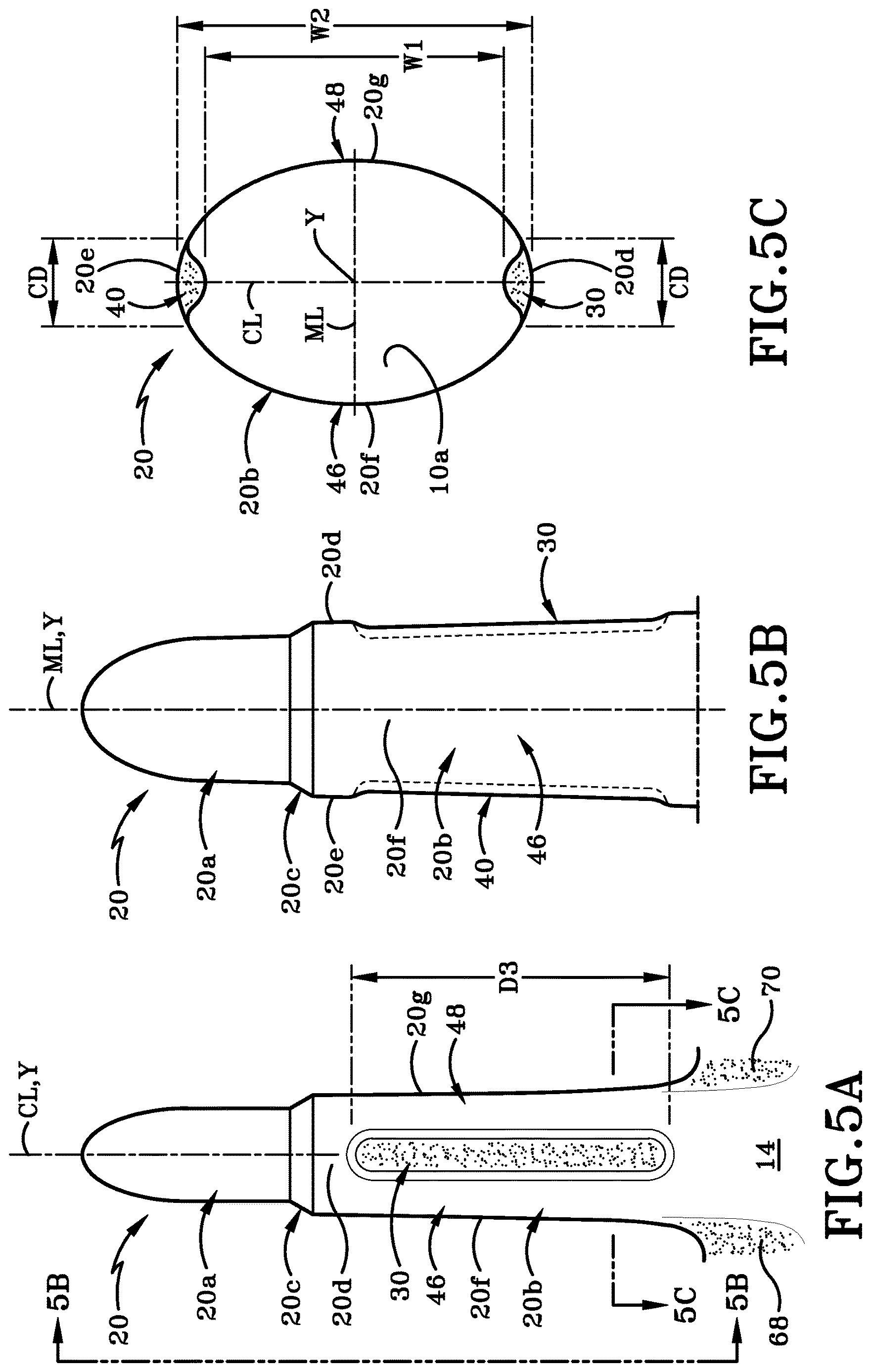 Patent US12616259 Figure 6 – Glove with longitudinal finger stays and textured finger and thumb crotches