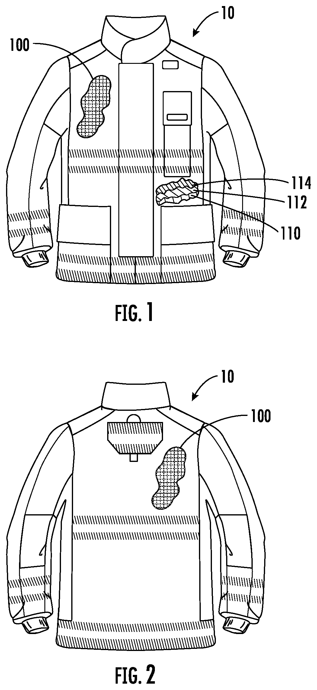 Patent US12616260 Figure 1 – Flame resistant material for a protective garment