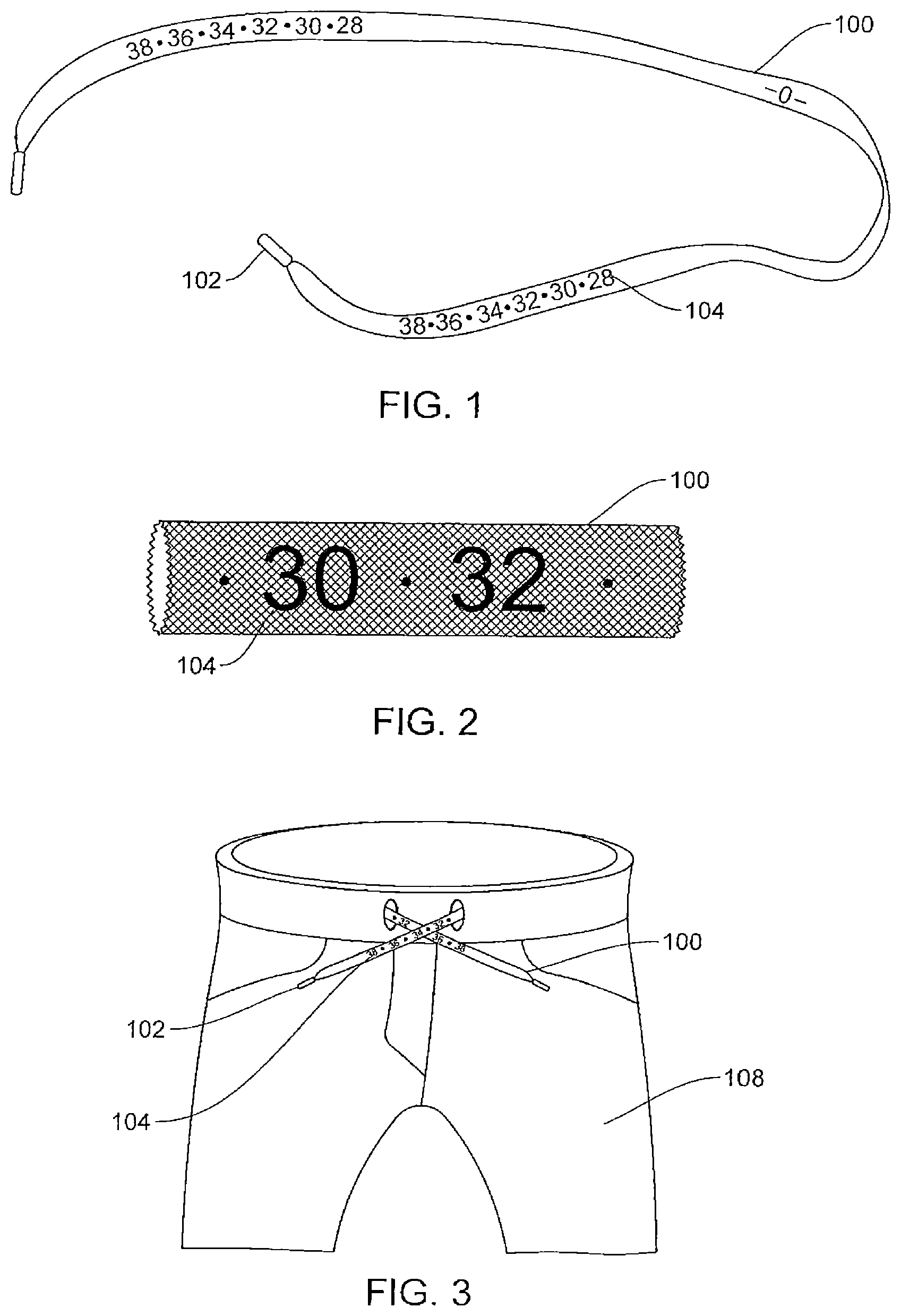Patent US12616261 Figure 1 – Drawstring that measures user