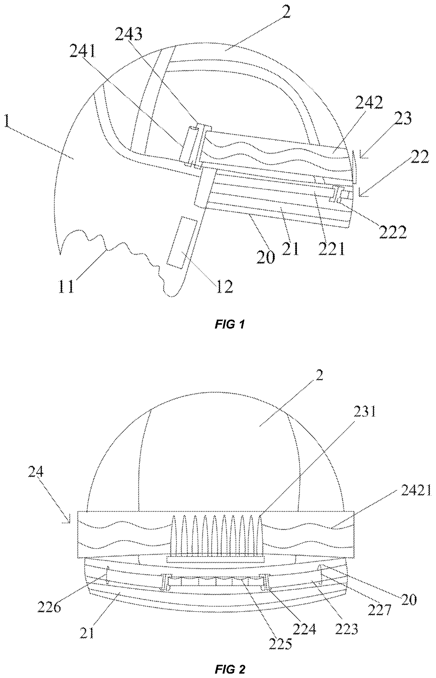 Patent US12616262 Figure 1 – Wig and wearing method thereof
