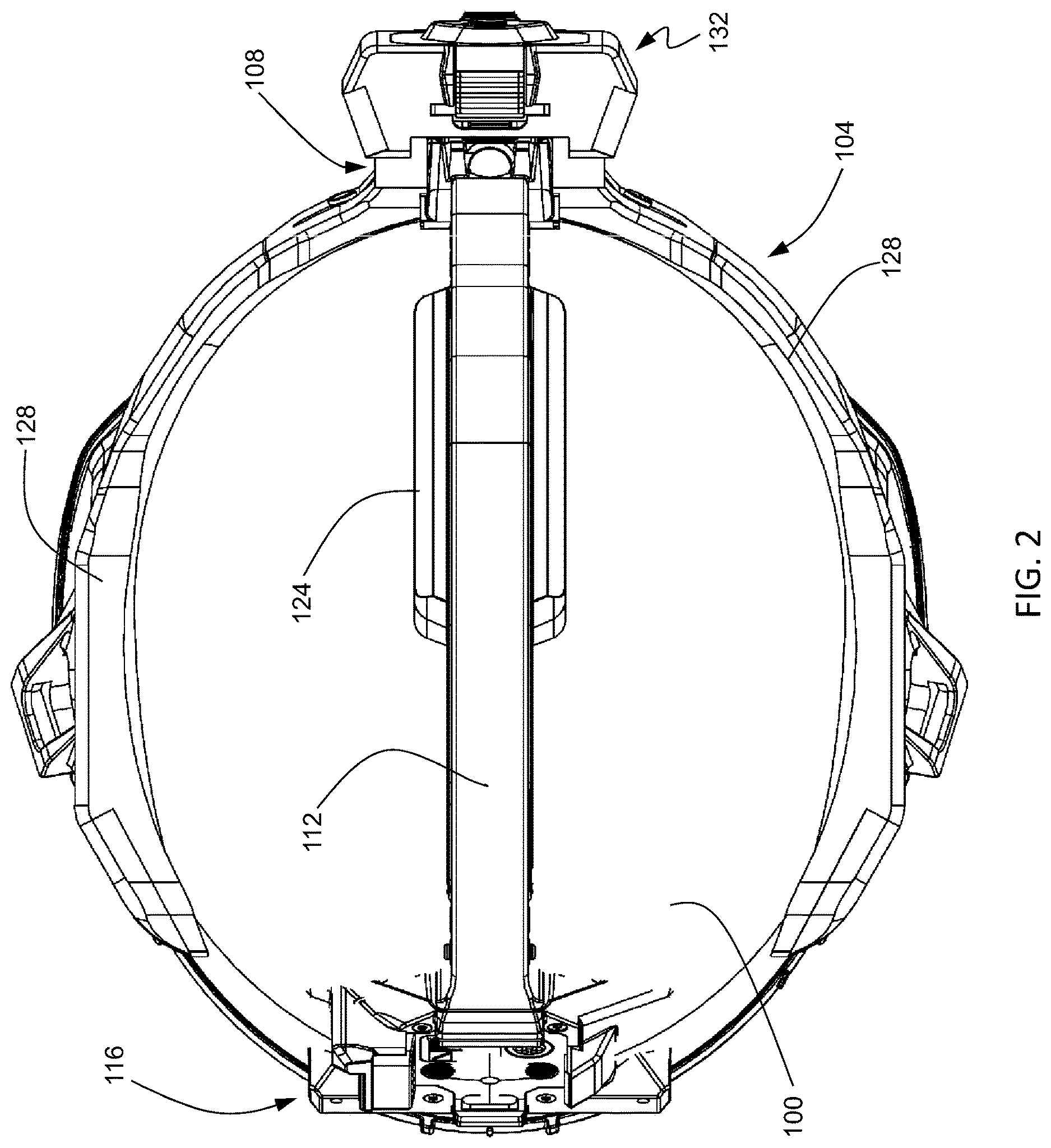 Patent US12616265 Figure 2 – Bridge link battery system for helmet mount assembly