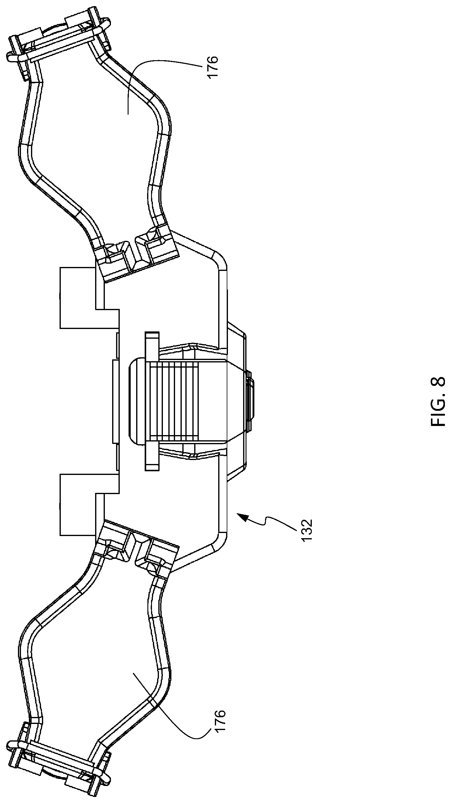 Patent US12616265 Figure 7 – Bridge link battery system for helmet mount assembly