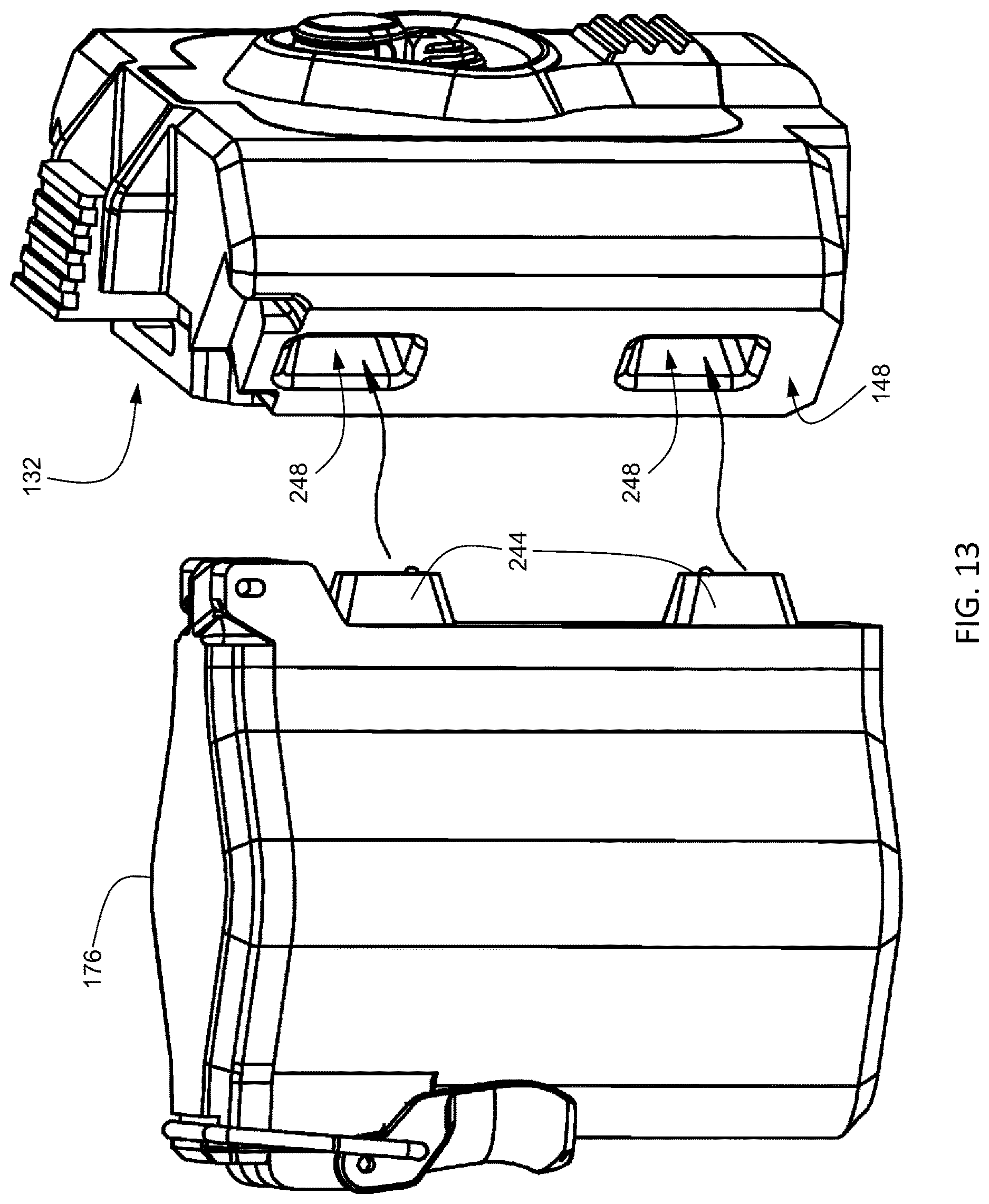 Patent US12616265 Figure 12 – Bridge link battery system for helmet mount assembly