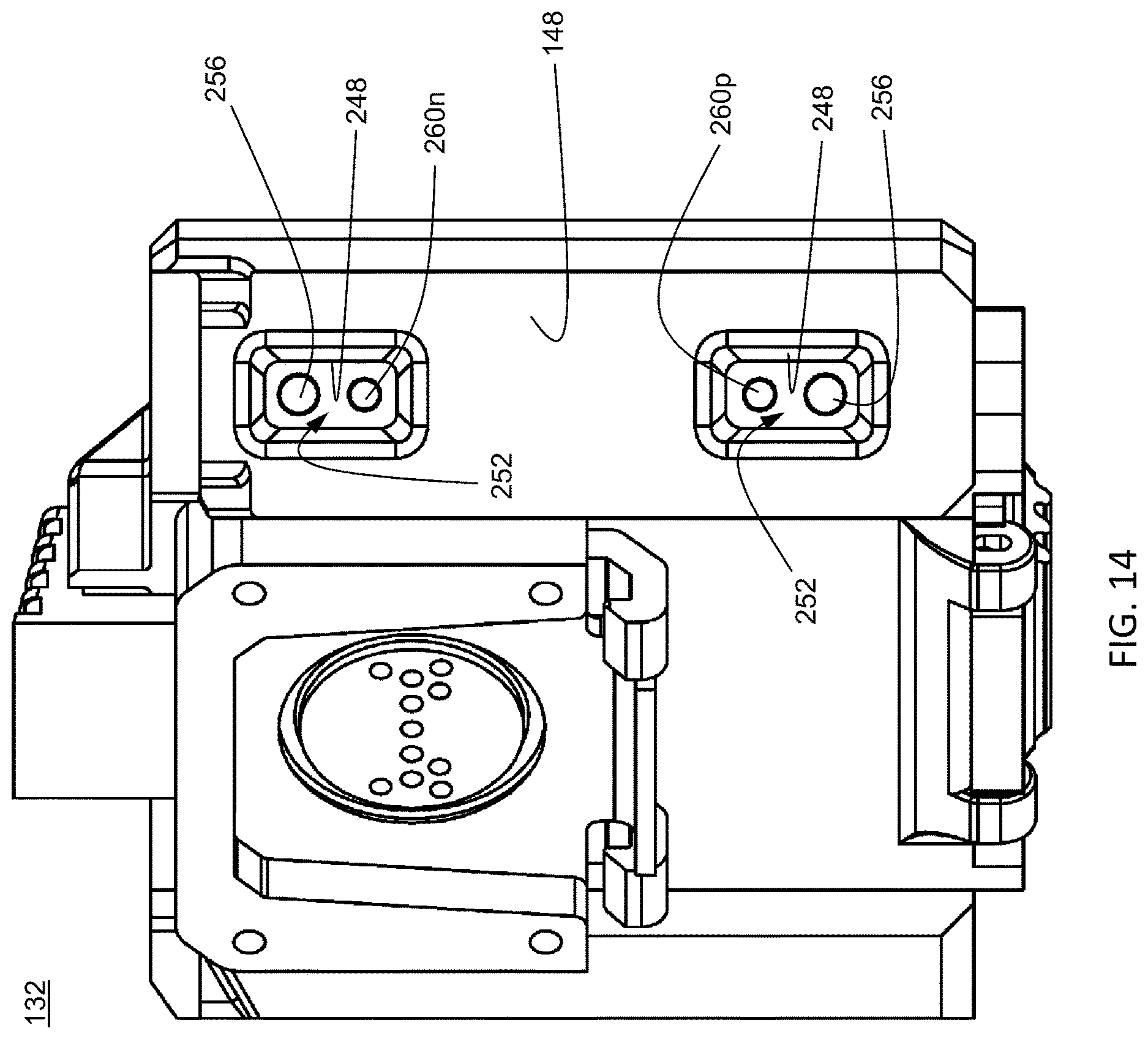 Patent US12616265 Figure 13 – Bridge link battery system for helmet mount assembly
