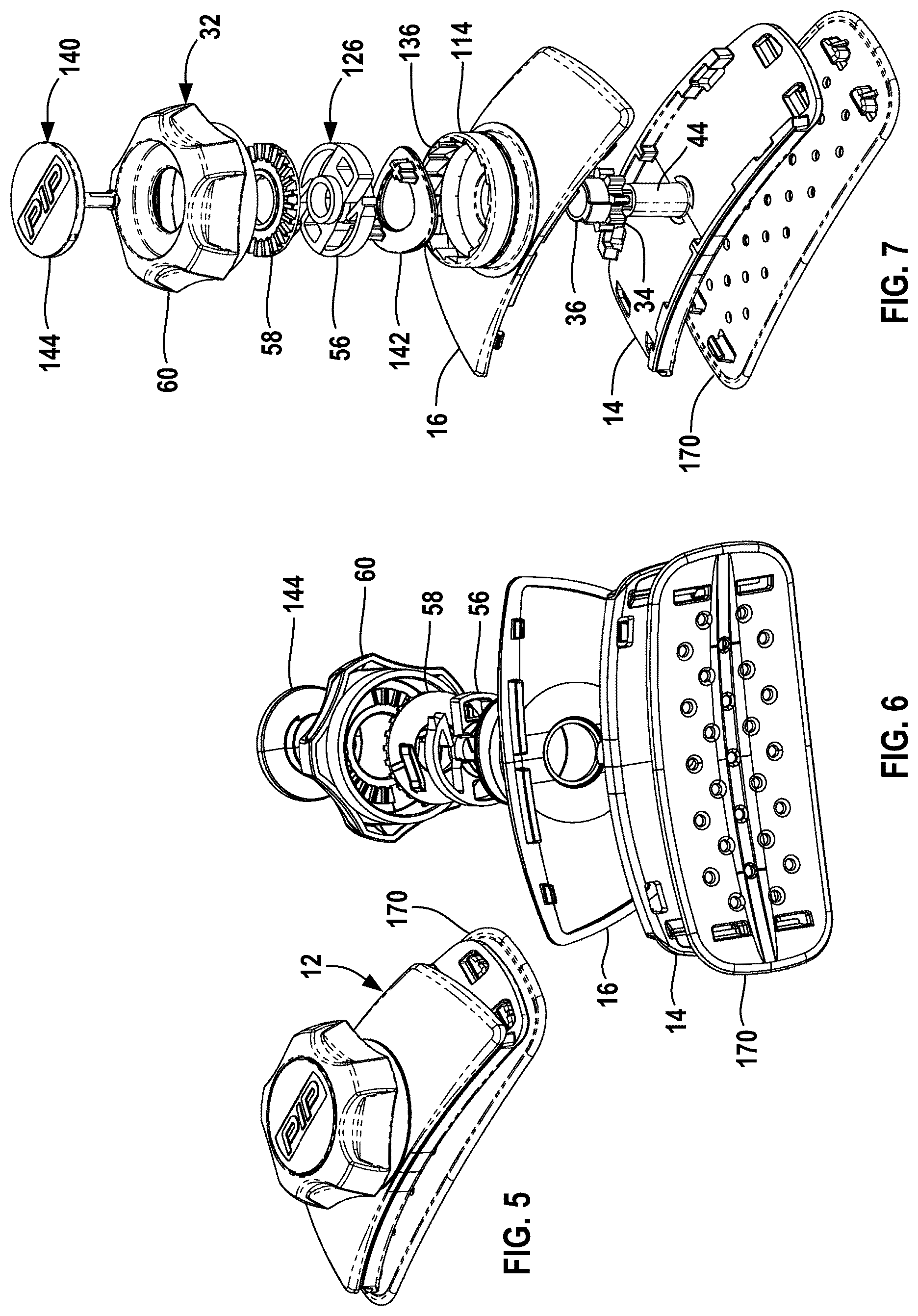 Patent US12616266 Figure 2 – Quick-release headband ratchet mechanism