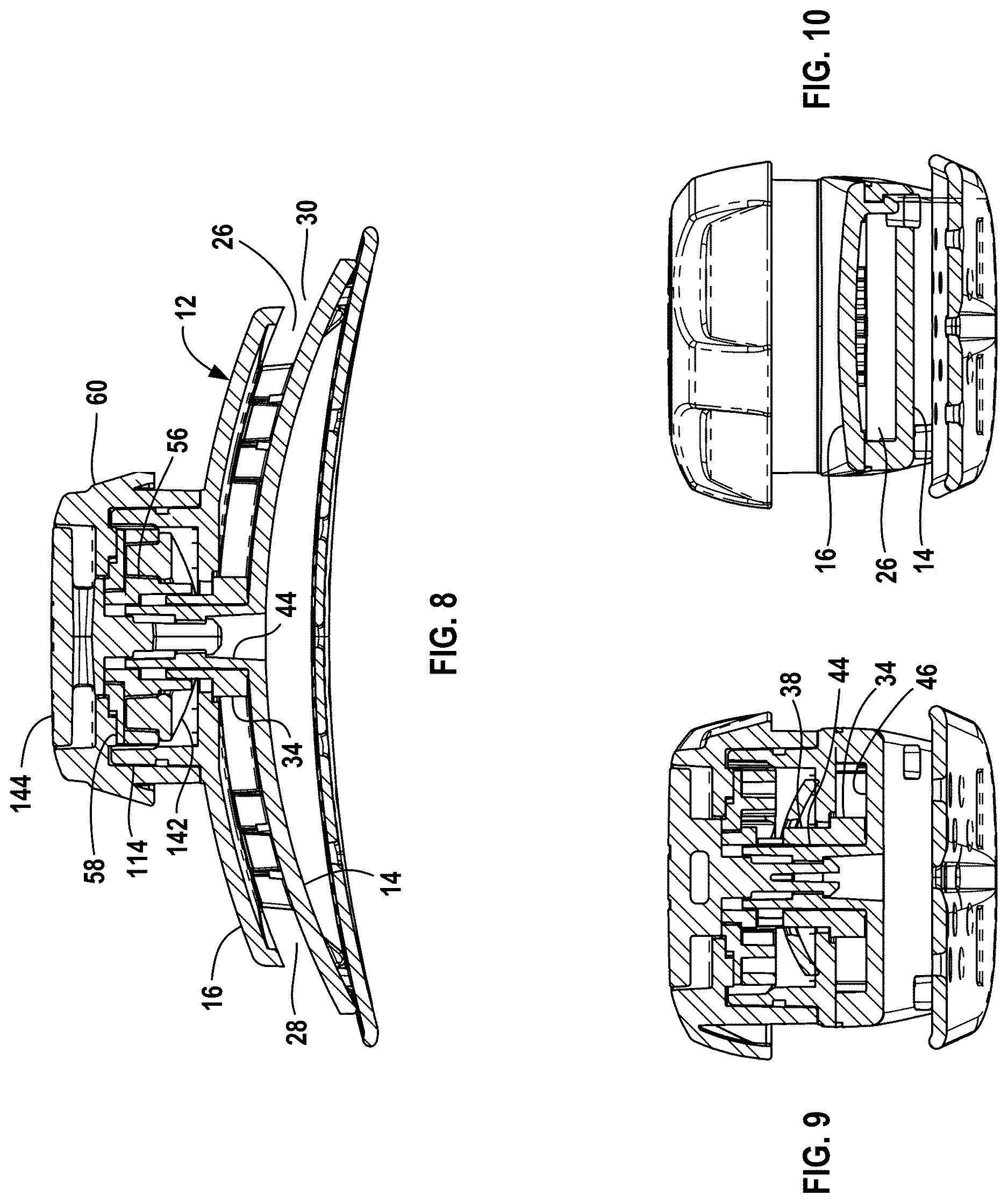 Patent US12616266 Figure 3 – Quick-release headband ratchet mechanism