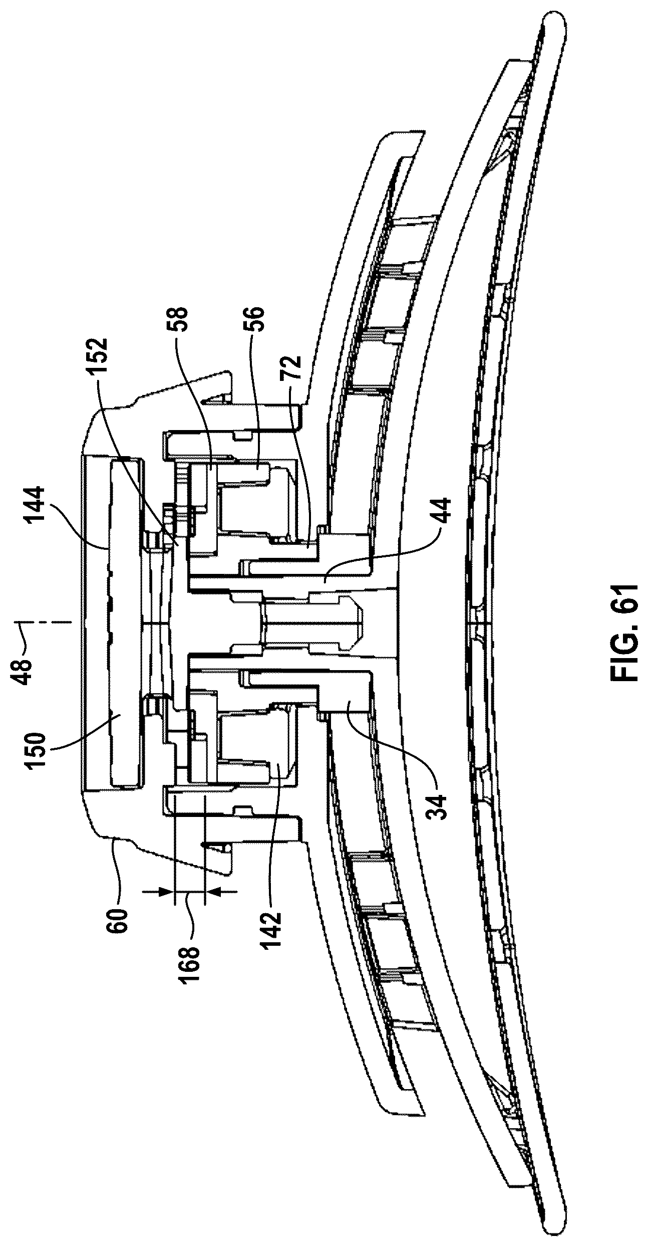 Patent US12616266 Figure 16 – Quick-release headband ratchet mechanism