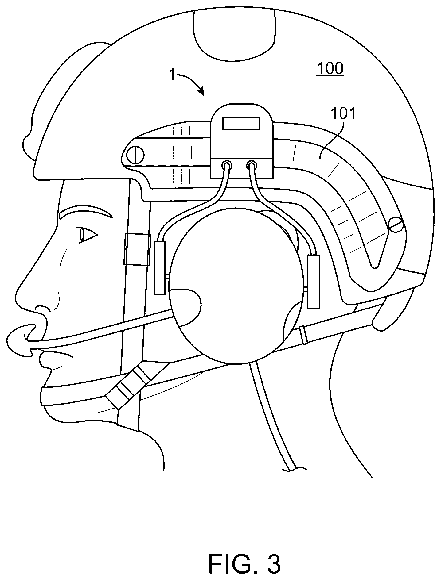 Patent US12616267 Figure 3 – Joint assembly for a helmet system