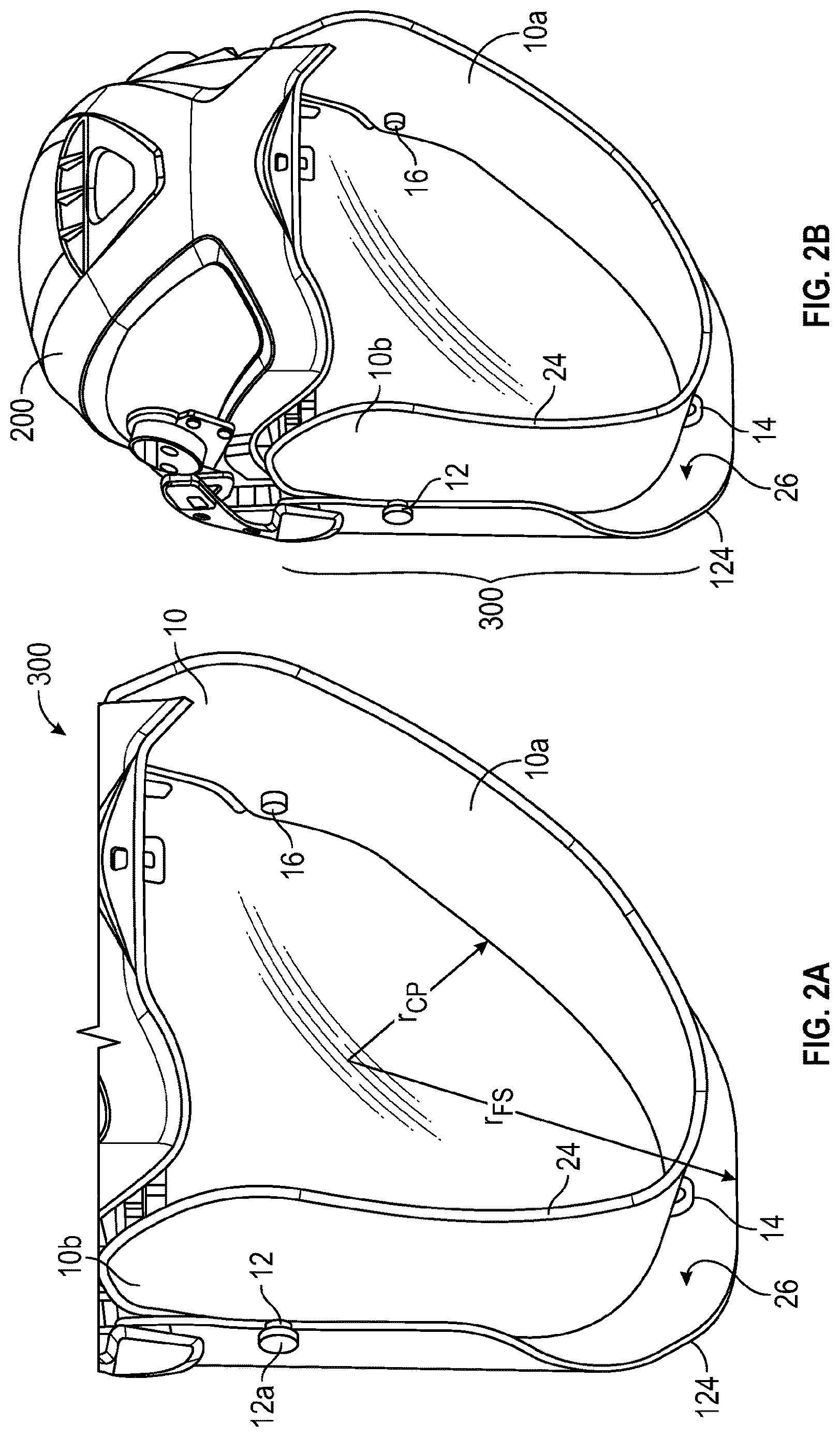 Patent US12616268 Figure 2 – Chin protector, assembly and kit of parts therewith and method of retrofitting a chin protector