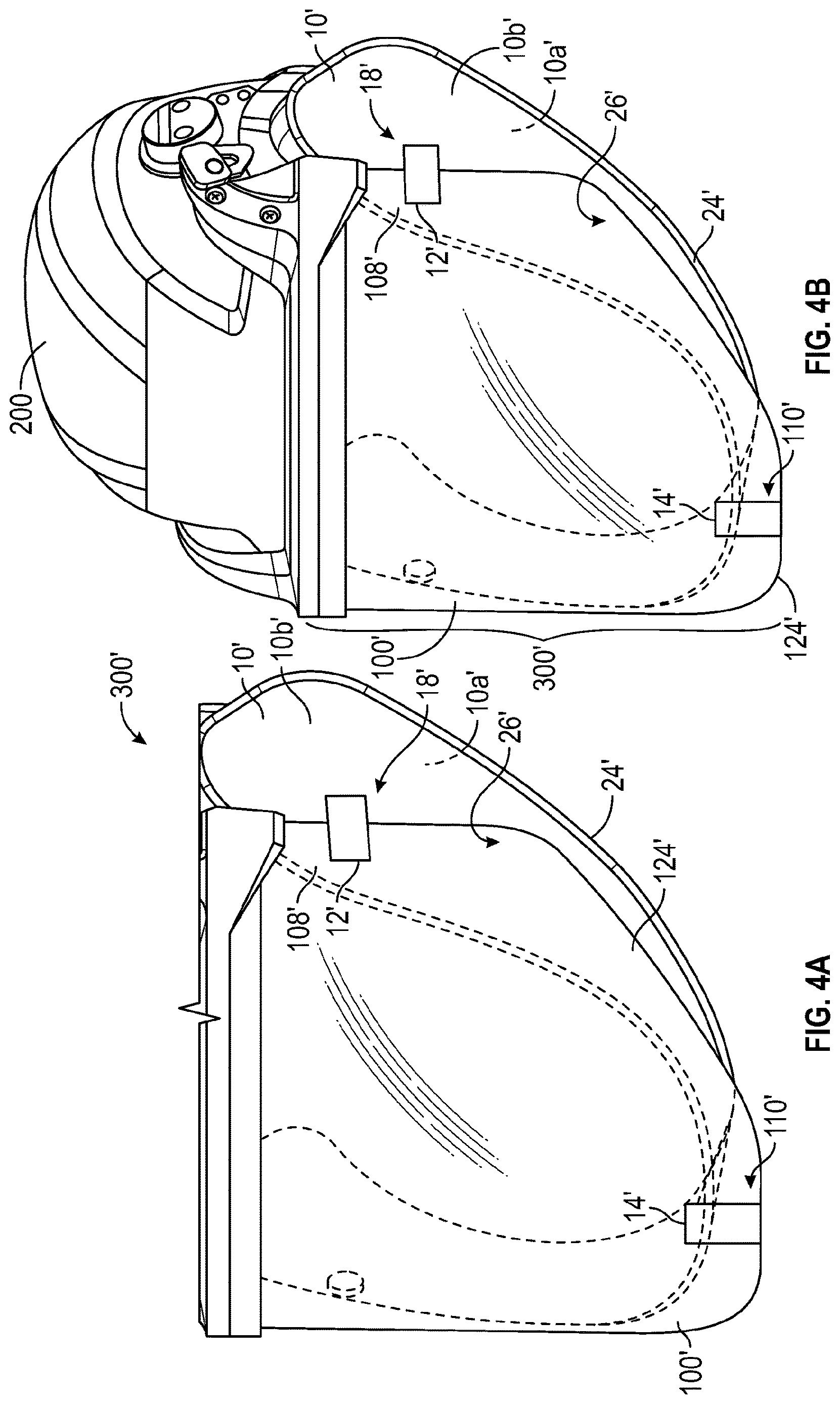 Patent US12616268 Figure 4 – Chin protector, assembly and kit of parts therewith and method of retrofitting a chin protector