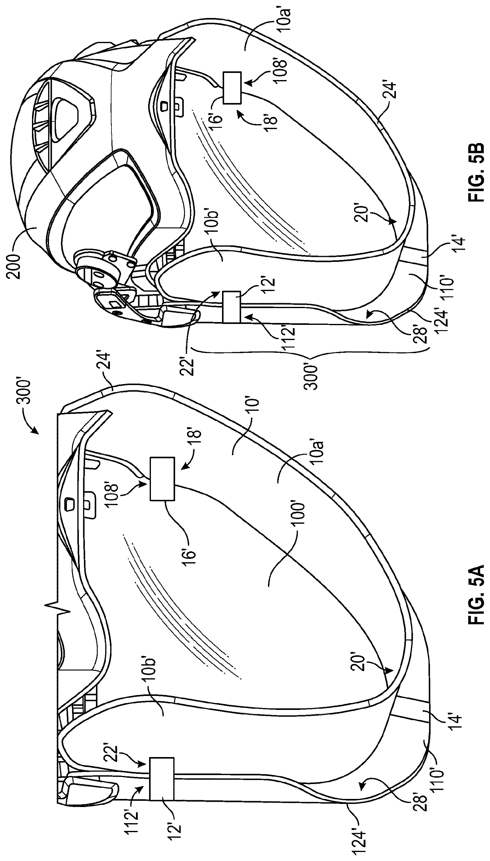 Patent US12616268 Figure 5 – Chin protector, assembly and kit of parts therewith and method of retrofitting a chin protector