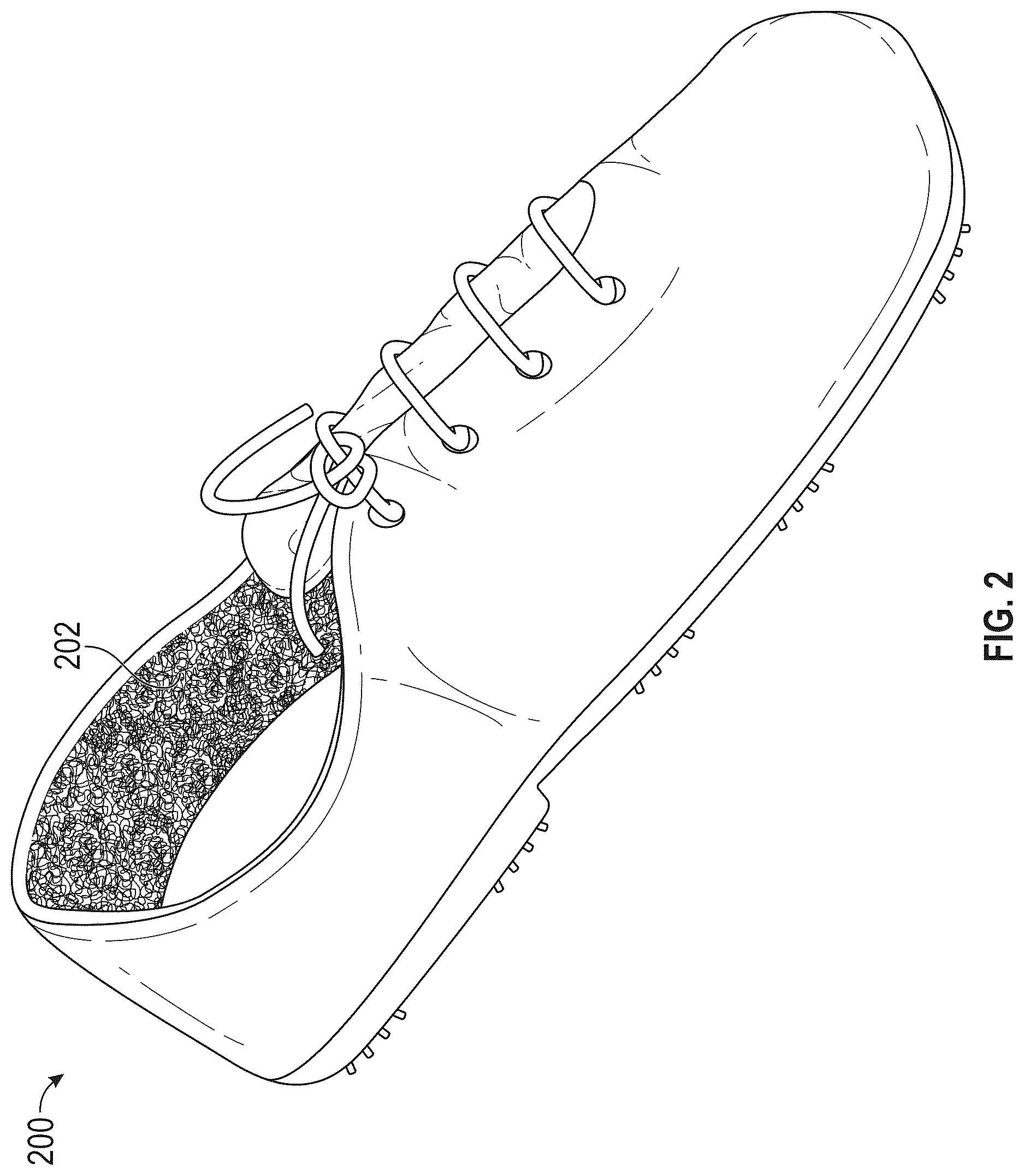 Patent US12616270 Figure 2 – Footwear having an integral heater