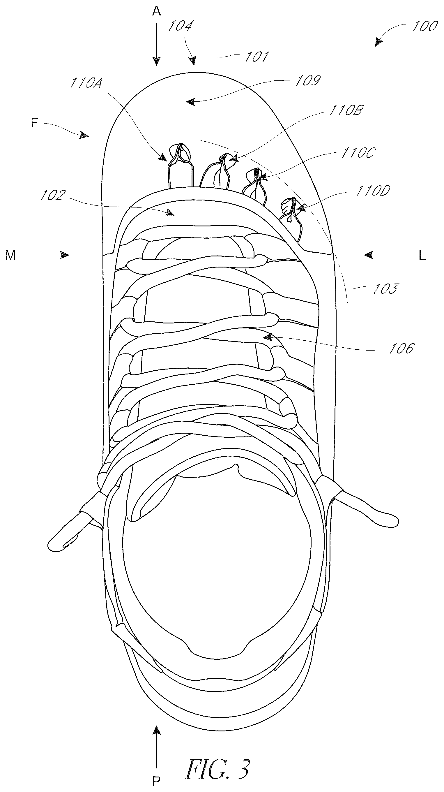 Patent US12616273 Figure 3 – Shoe with improved stability