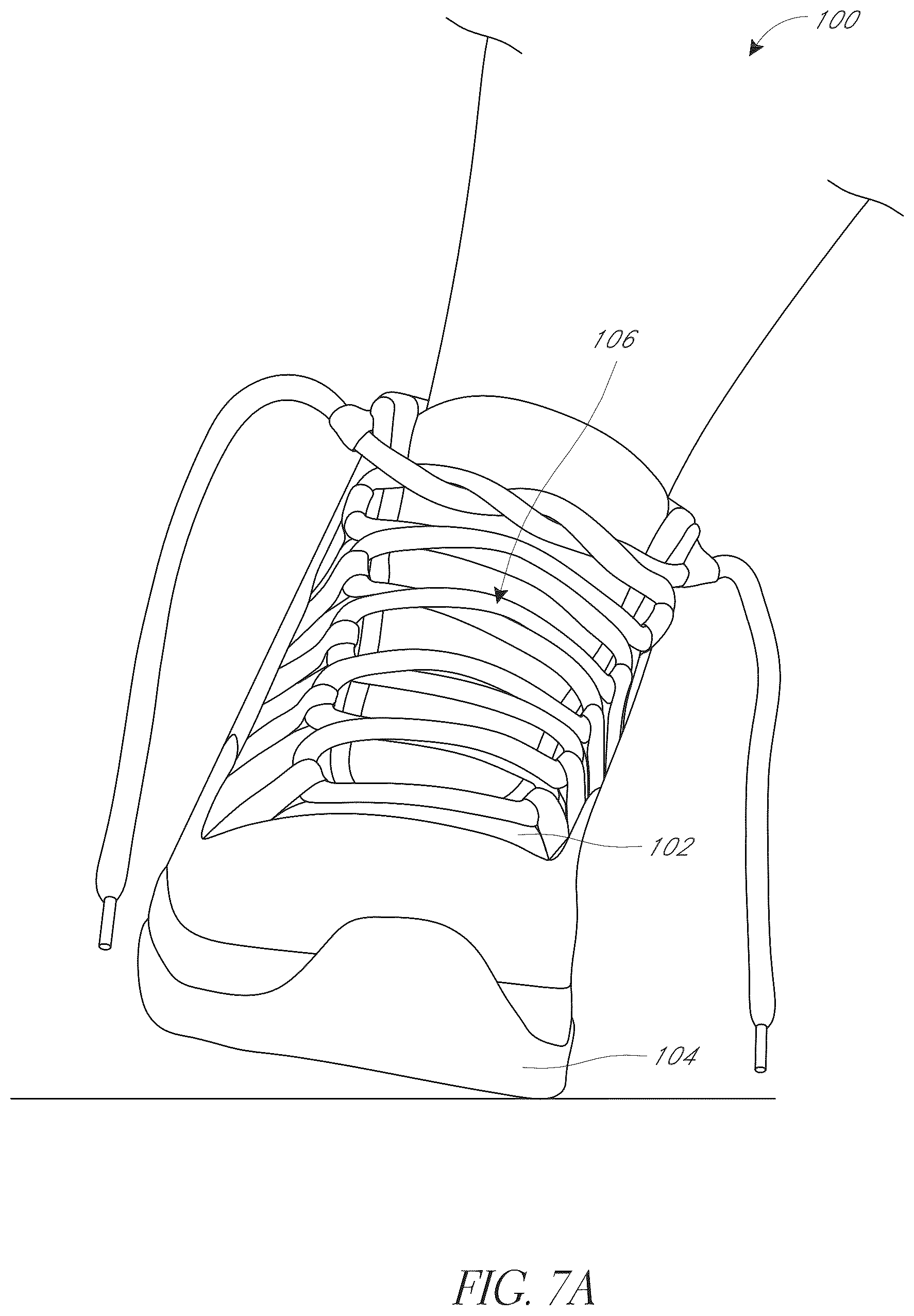 Patent US12616273 Figure 8 – Shoe with improved stability