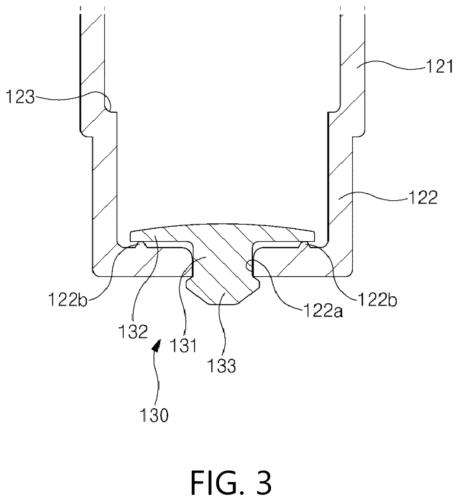 Patent US12616288 Figure 3 – Cosmetic refill container and cosmetic container having the same