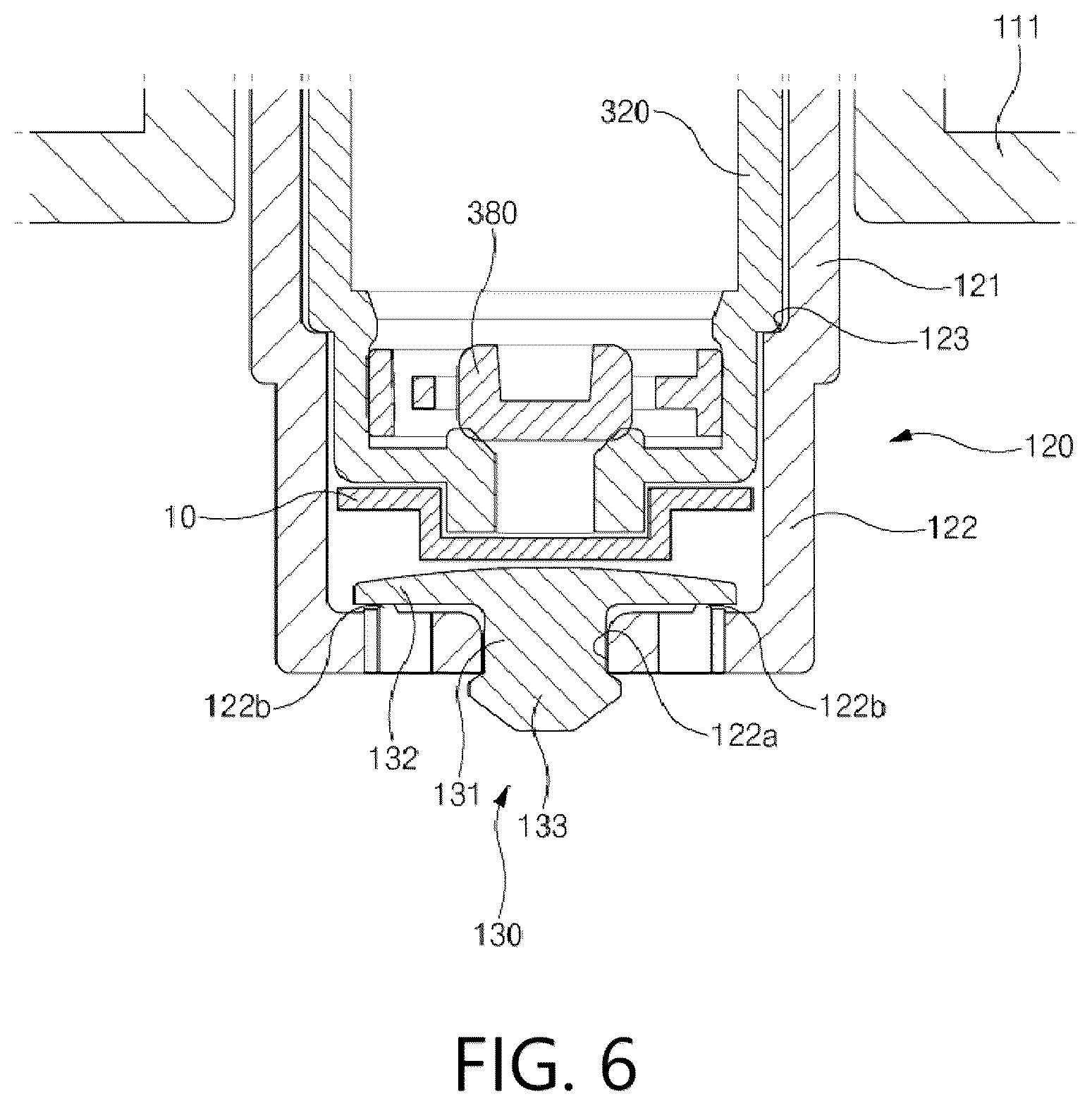 Patent US12616288 Figure 6 – Cosmetic refill container and cosmetic container having the same