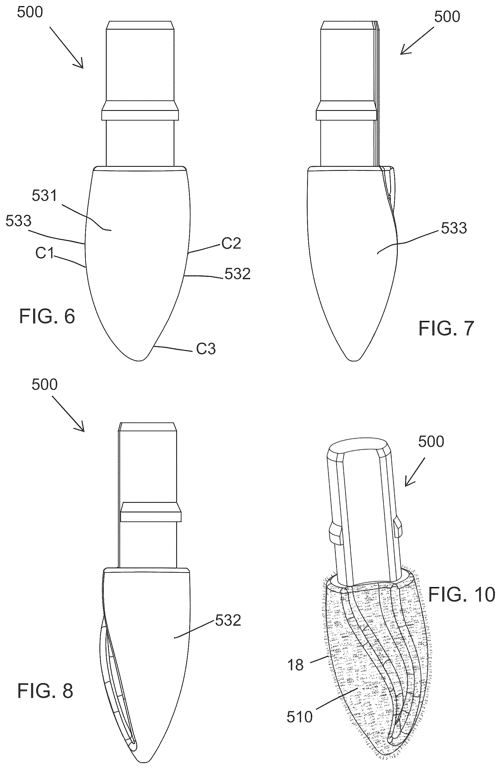 Patent US12616289 Figure 5 – Cosmetic package with dual dispensing of a fluid product