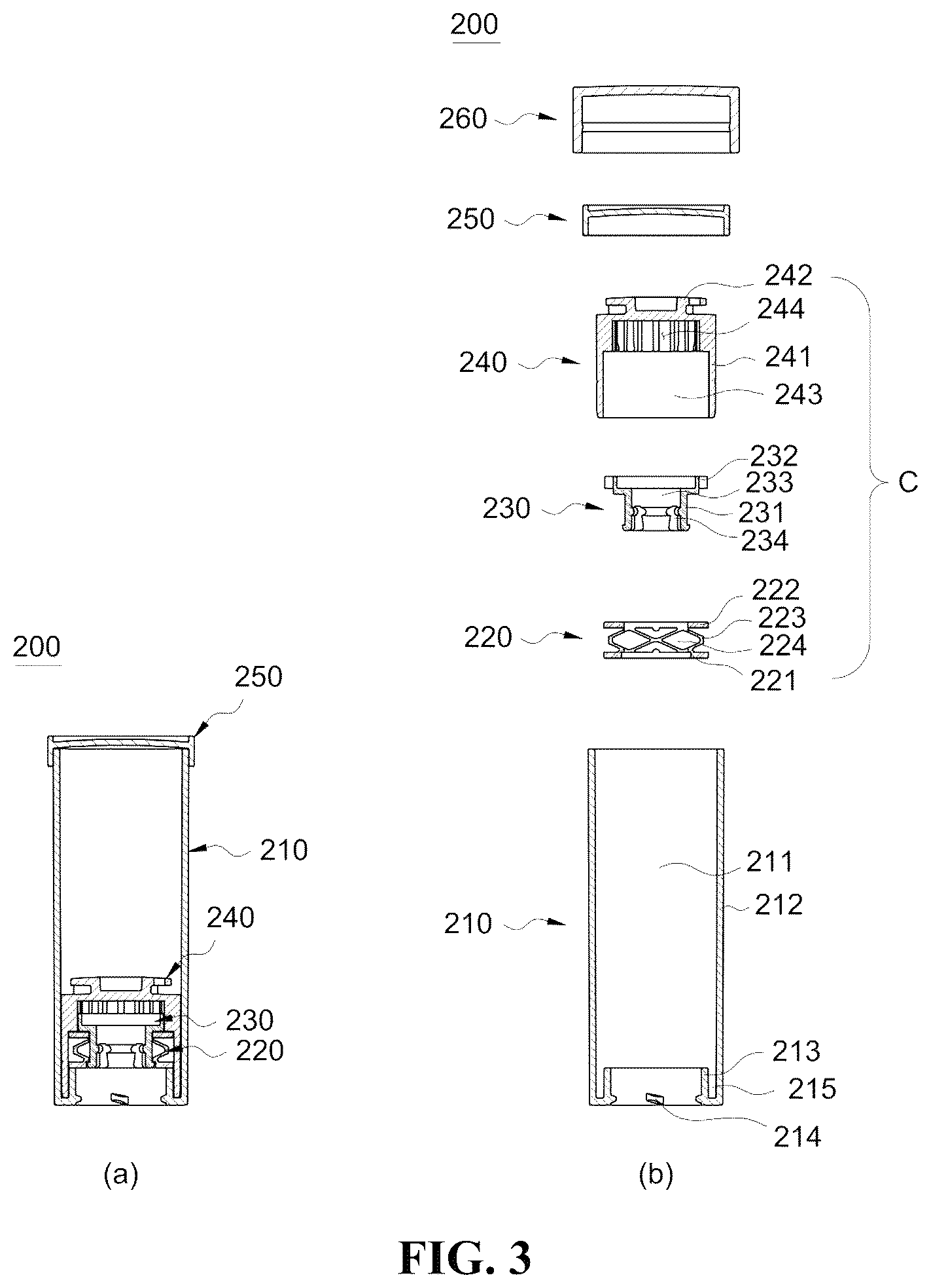 Patent US12616291 Figure 3 – Refillable stick-type content container