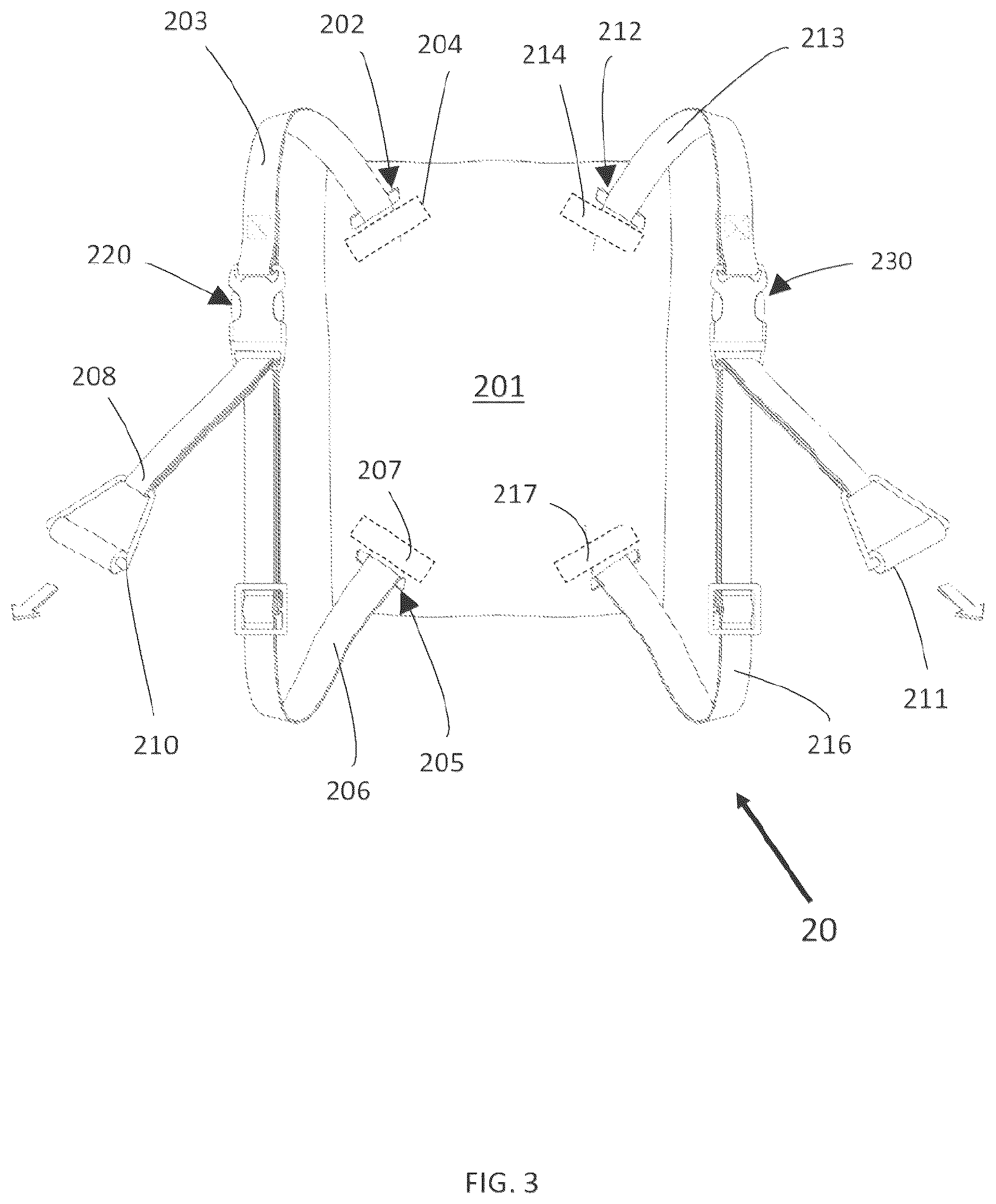 Patent US12616293 Figure 3 – Smart strap for carrying unwieldy objects