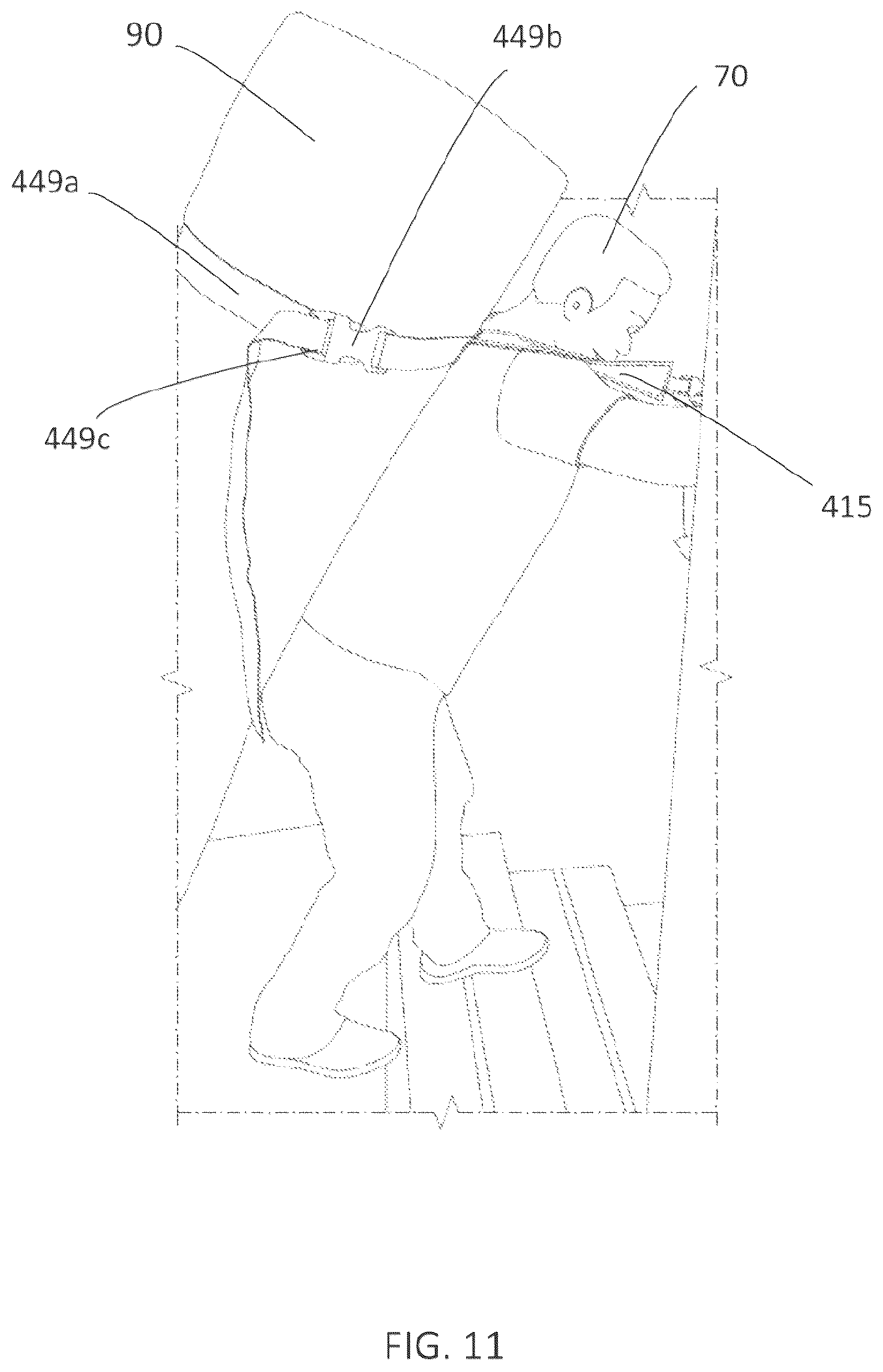 Patent US12616293 Figure 11 – Smart strap for carrying unwieldy objects